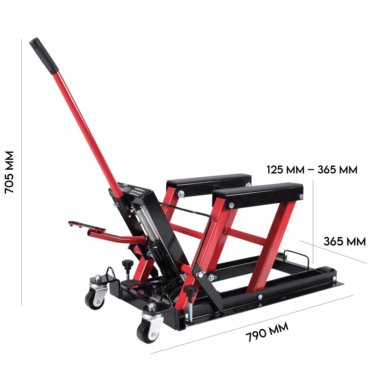 Fiernero 680 kg Hydraulic Scissor Lift for Motorcycle & ATV | Foot-Operated, Safety Lock Bar