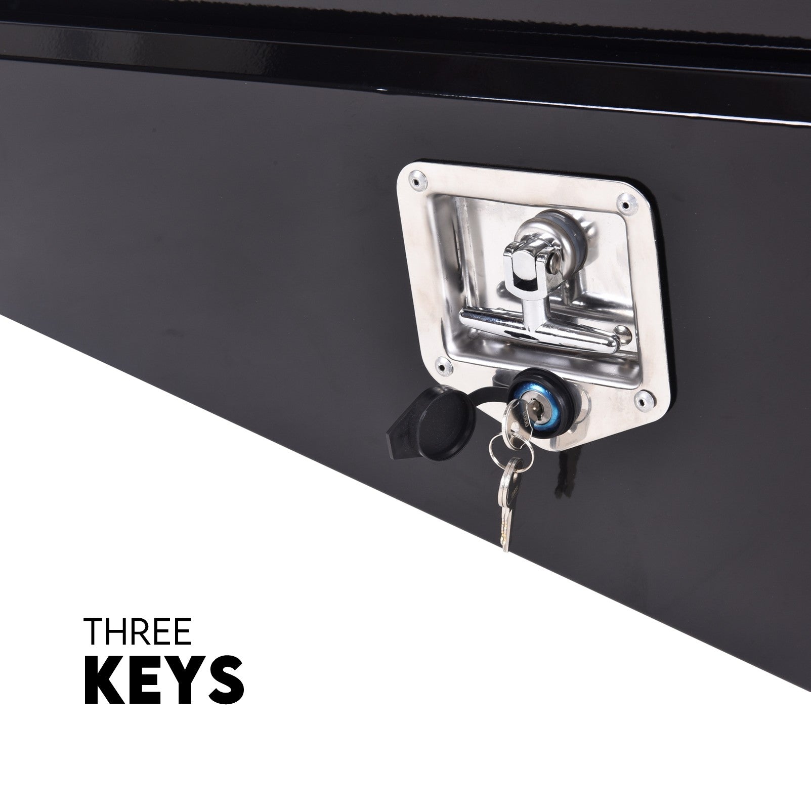 Boximus 750mm Steel Under Tray Ute Tool Box Pair | Black Toolbox Set Powder-Coated & Sealed