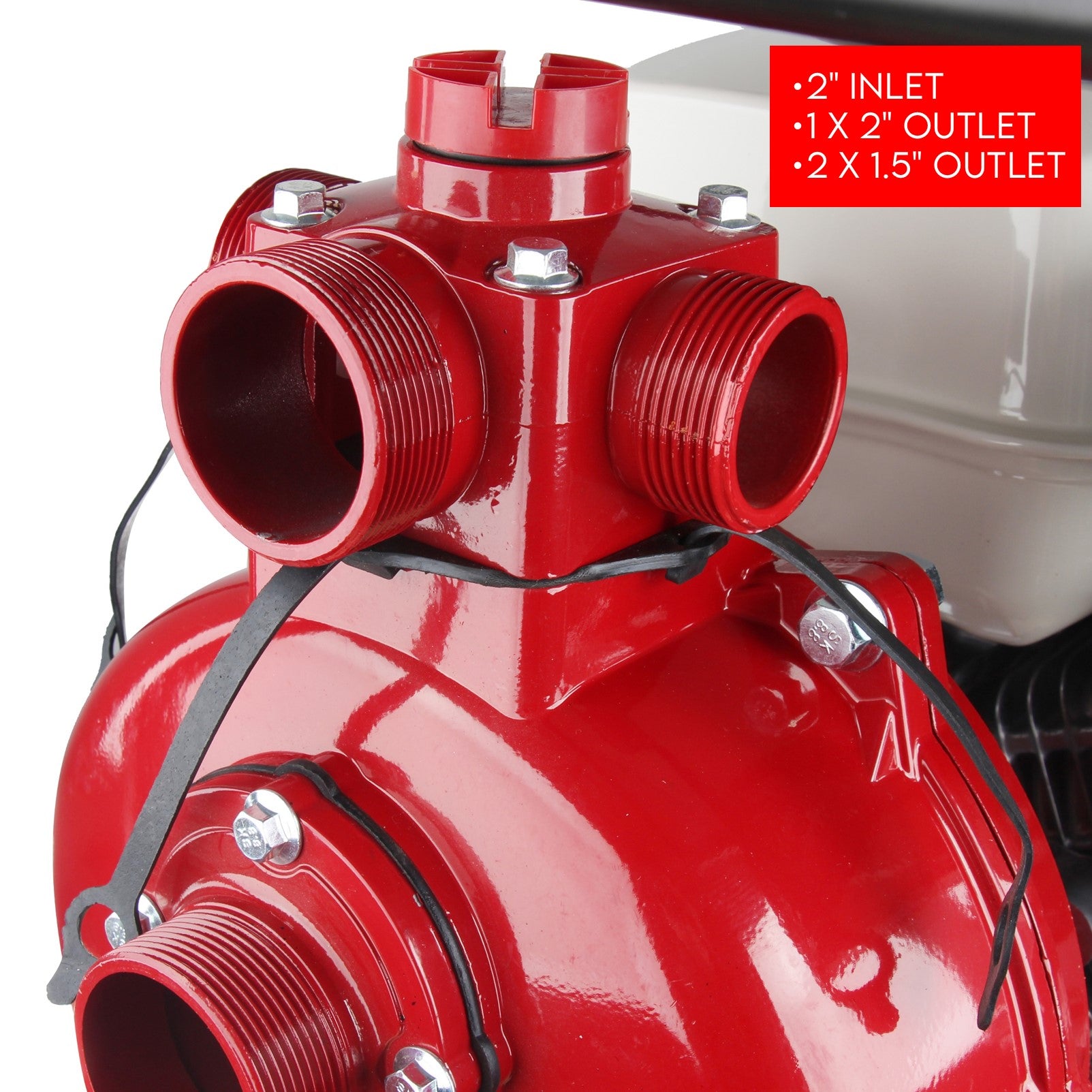 Honda GP200 6.5HP High-Pressure Water Pump | 115m Max Head | Twin Impeller by KingTech