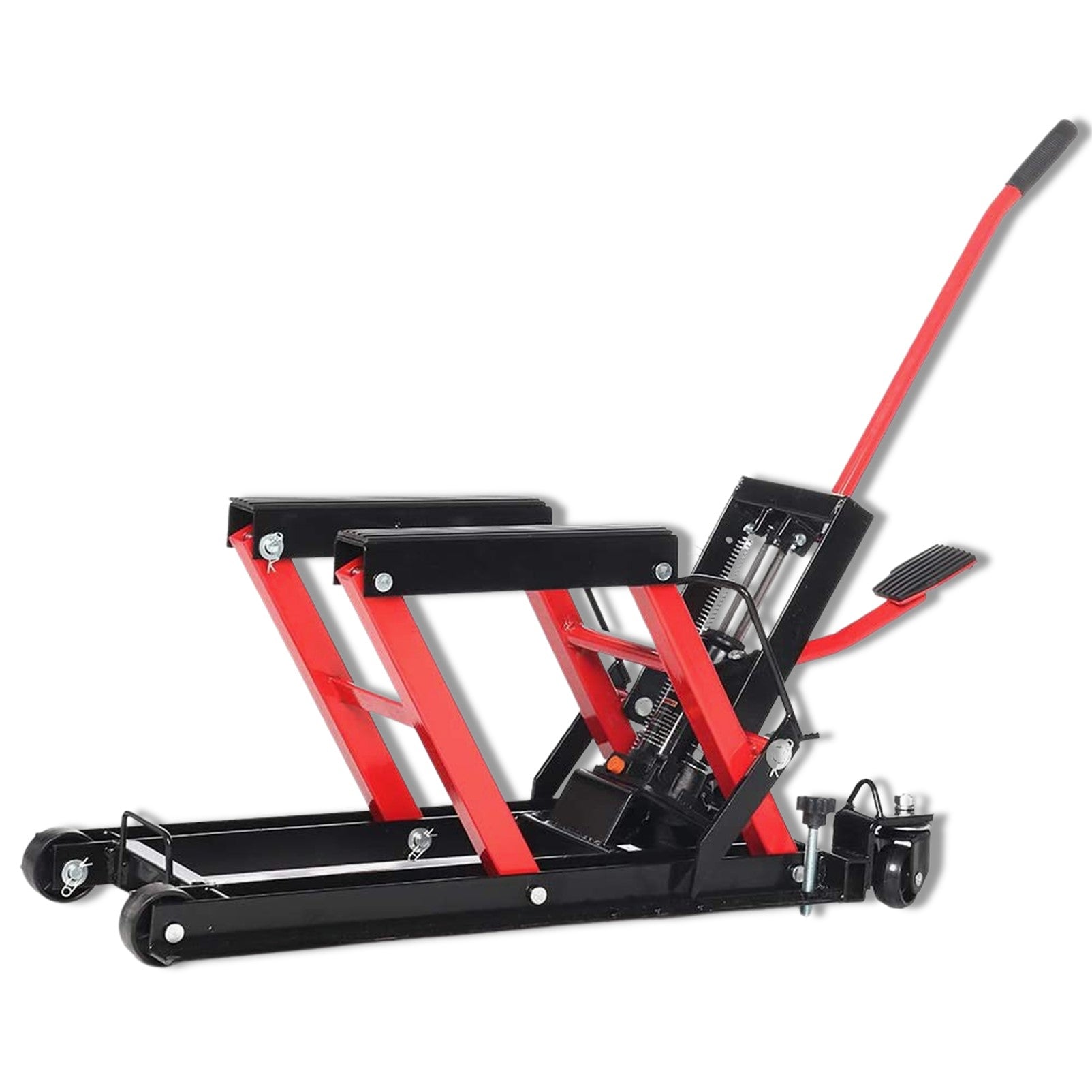 Fiernero 680 kg Hydraulic Scissor Lift for Motorcycle & ATV | Foot-Operated, Safety Lock Bar