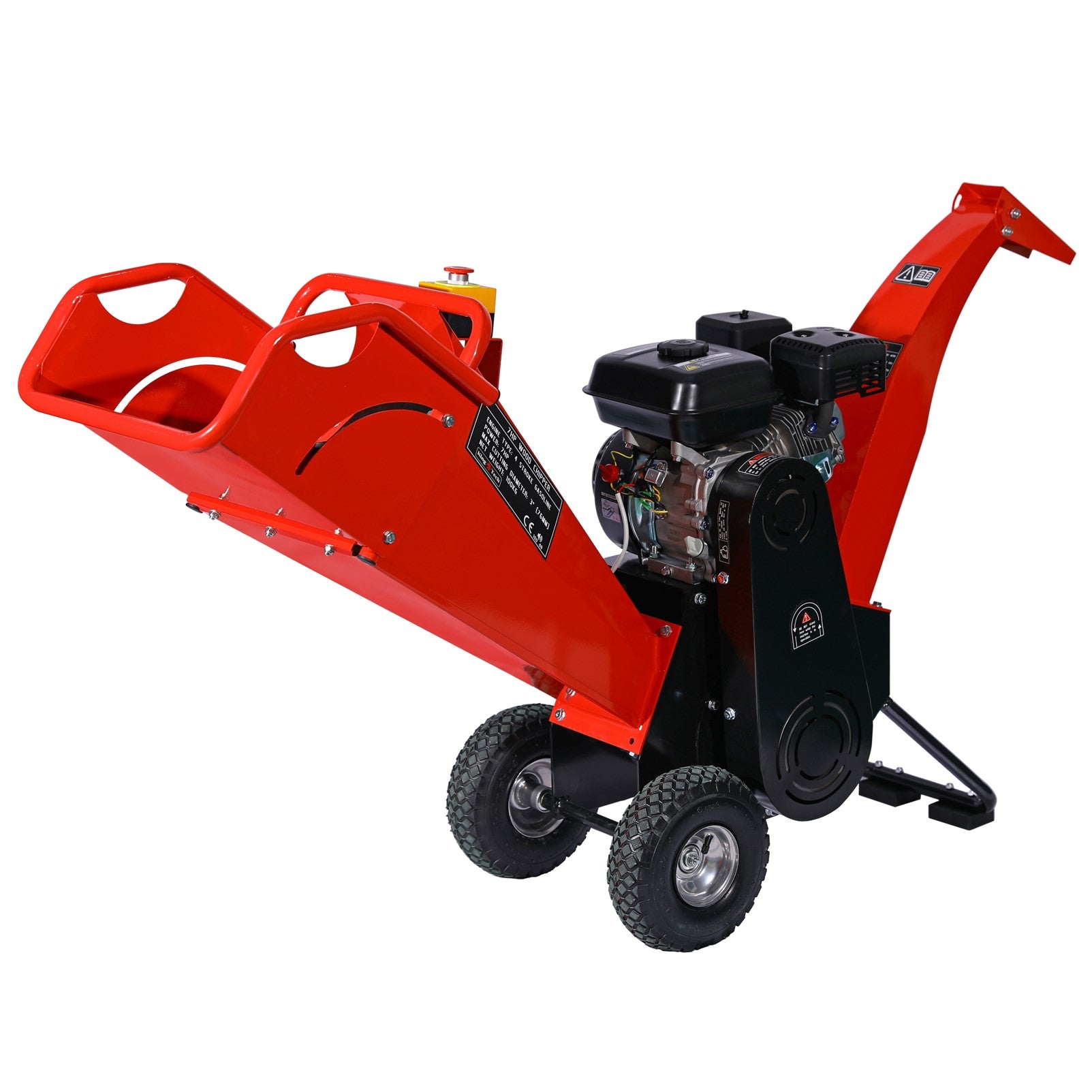 KingTech 7 HP Self-Feeding Wood Chipper & 76mm Shredder Commercial 212cc Petrol Engine