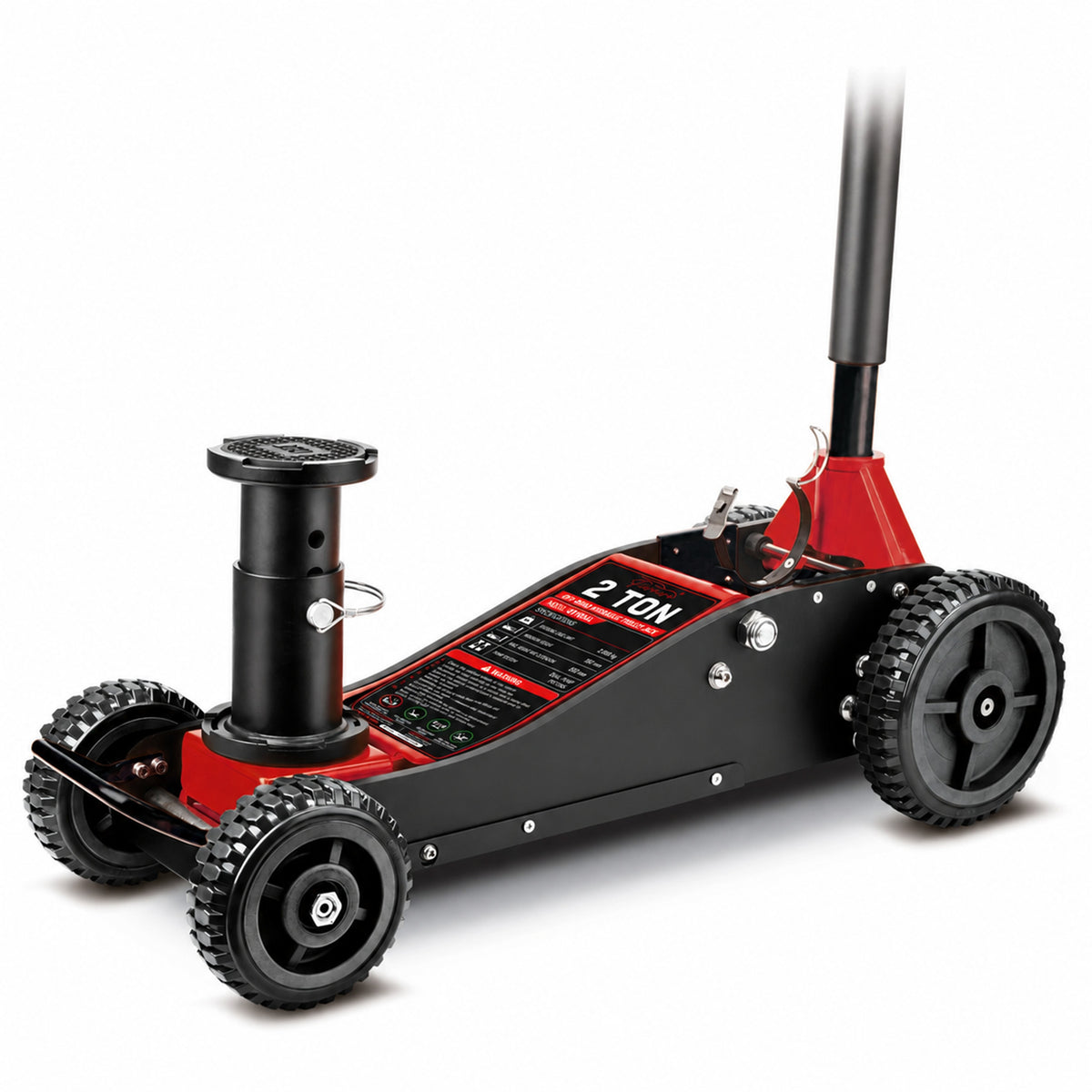 Fiernero 2 Ton Big Wheel Off Road Hydraulic Floor Jack | Low Profile Quick Lift