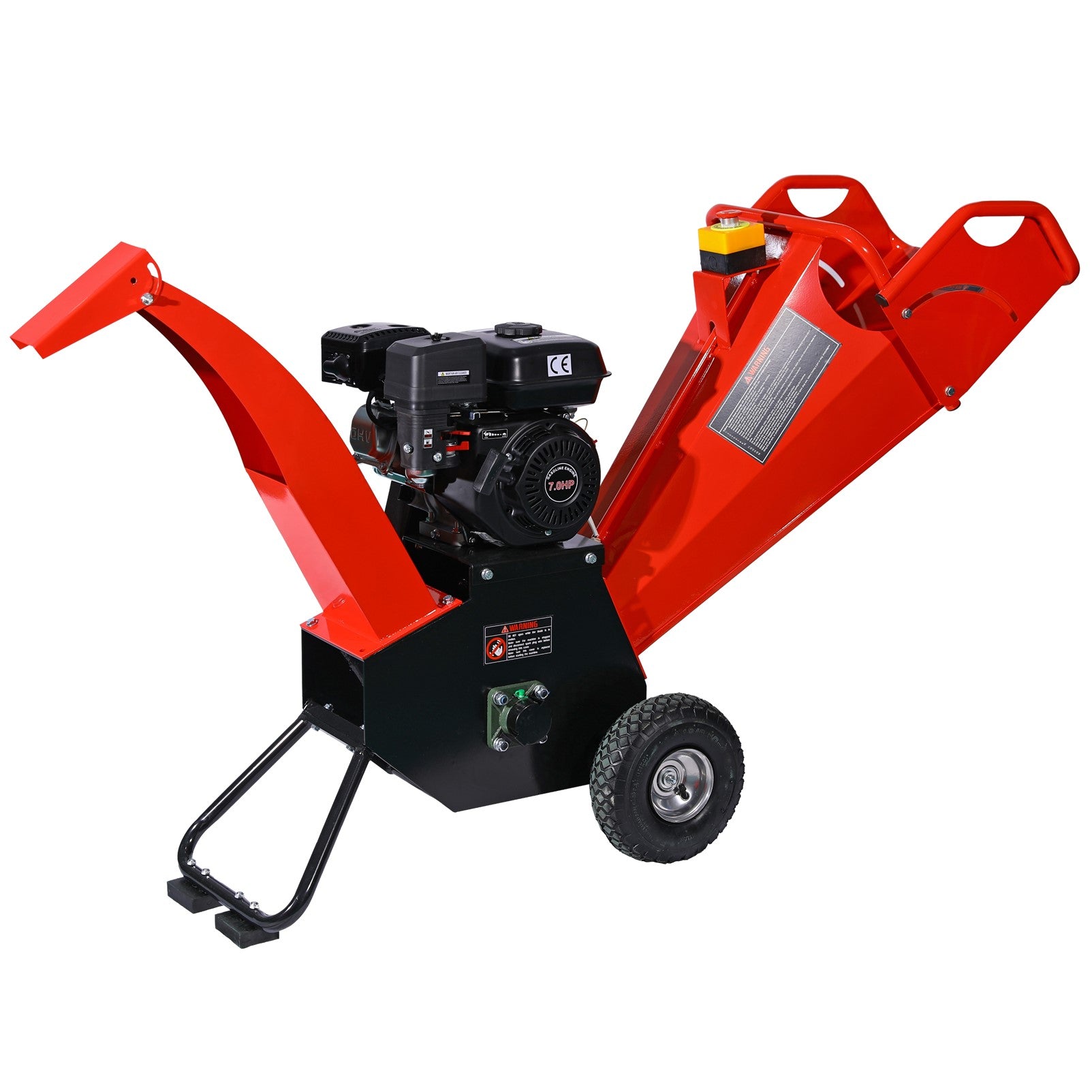 KingTech 7 HP Self-Feeding Wood Chipper & 76mm Shredder Commercial 212cc Petrol Engine