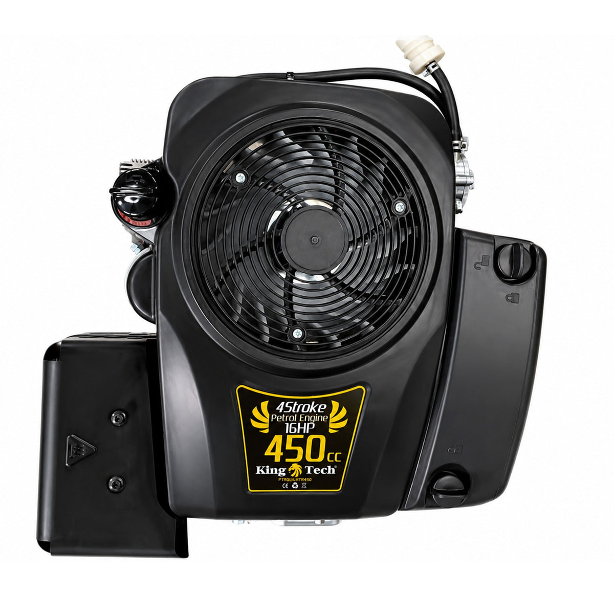 KingTech 16HP Vertical Shaft Engine | 450cc 4-Stroke OHV | Cast-Iron Bore Electric Start Motor