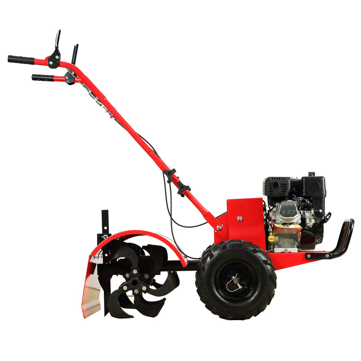 KingTech 7HP Petrol Tiller Cultivator | 212cc 4-Stroke Engine | Garden Soil Rotary Hoe