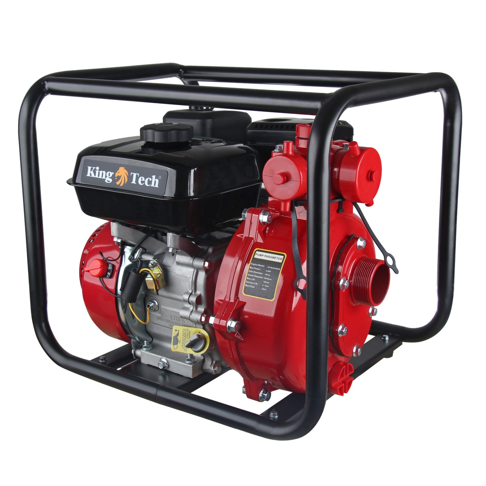 Water Pump - Portable 4-Stroke Petrol 8 HP