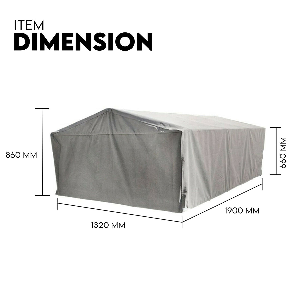 Trailer Cage 6x4 - 600 mm Cover Weatherproof Protection | UV-Resistant