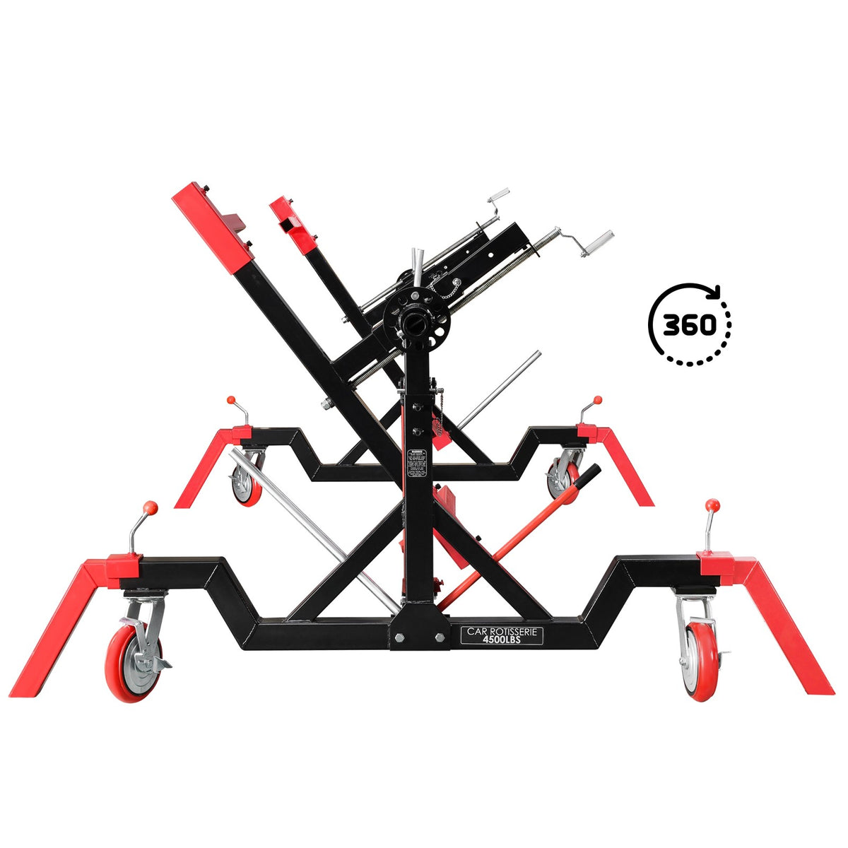 Fiernero 2000KG Car Rotisserie Heavy Duty Hydraulic | 360° Rotation Adjustable Length