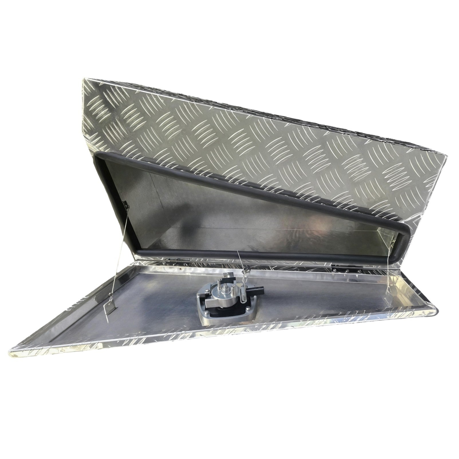 Boximus 750mm Checker Plate Under Tray Ute Tool Boxes | Sealed Toolbox Checker Pair Set