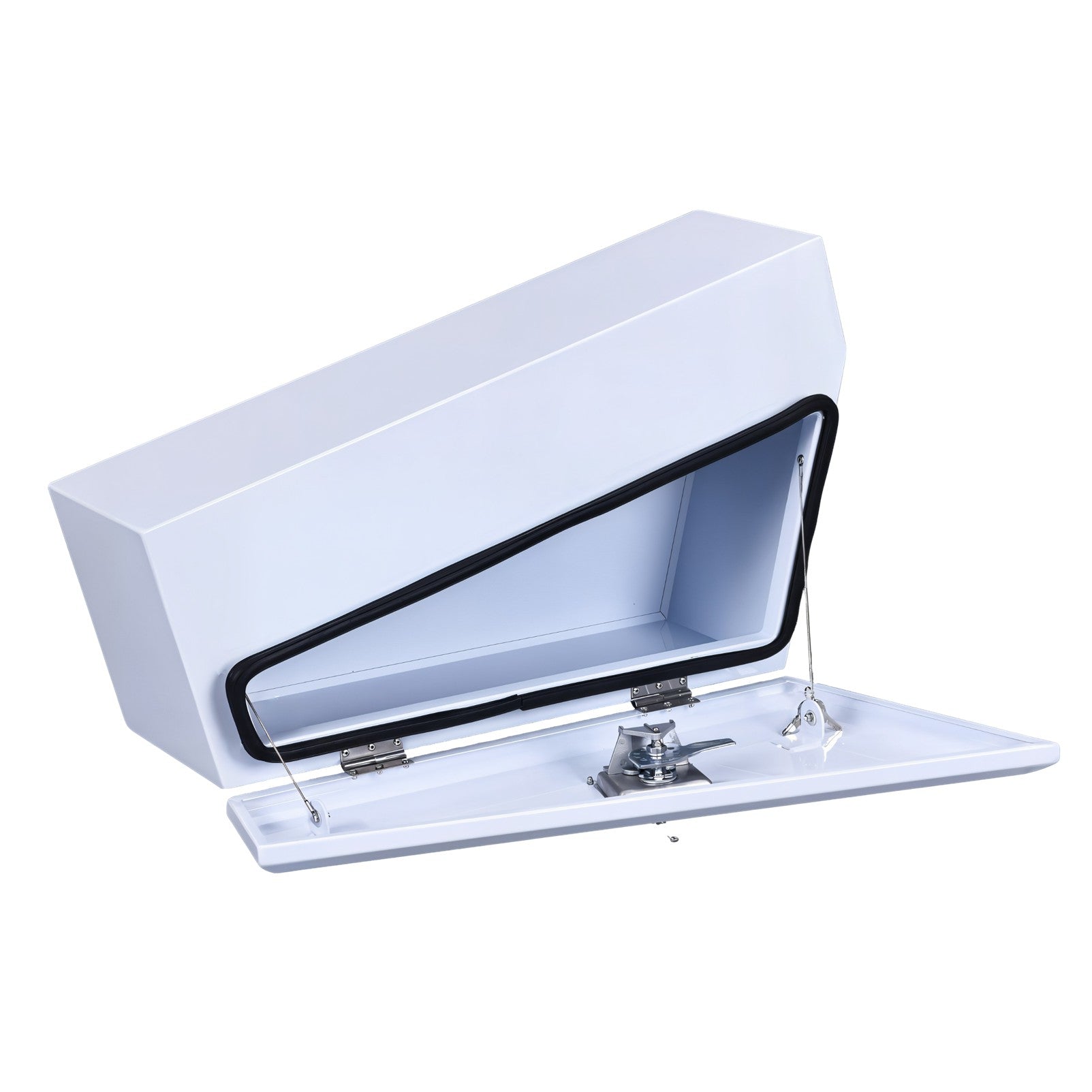 Boximus 750mm Steel Under Tray Ute Tool Box Pair | White Powder-Coated & Sealed