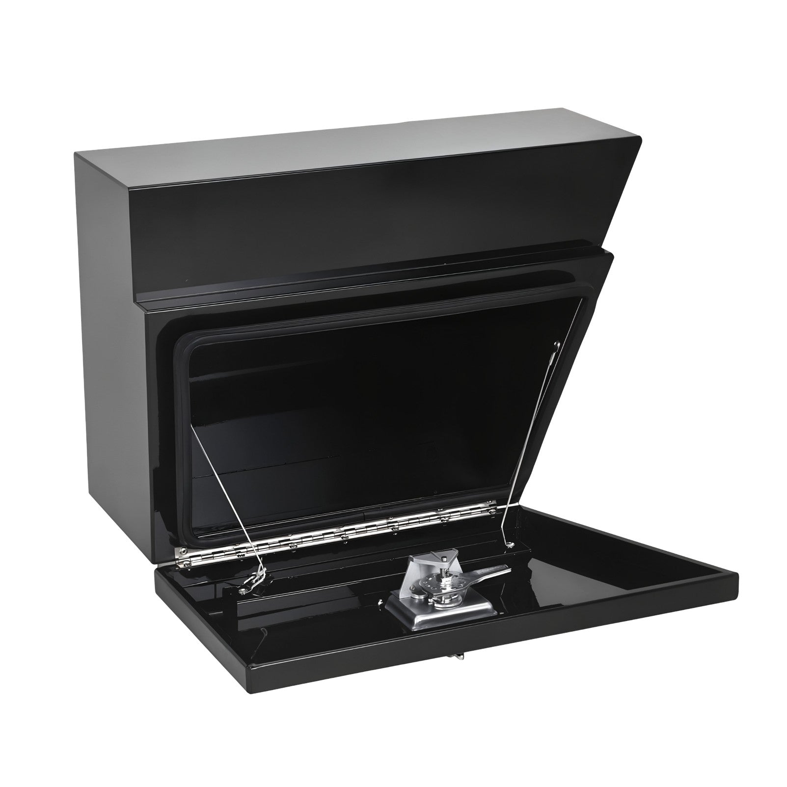 Boximus 600mm Black Aluminium Under Tray Ute Tool Boxes | 2mm Sealed Toolbox Pair Set