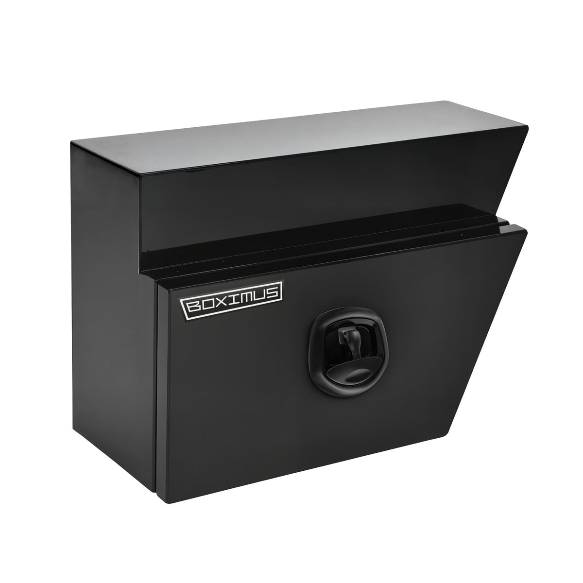 Boximus 600mm Black Aluminium Under Tray Ute Tool Boxes | 2mm Sealed Toolbox Pair Set