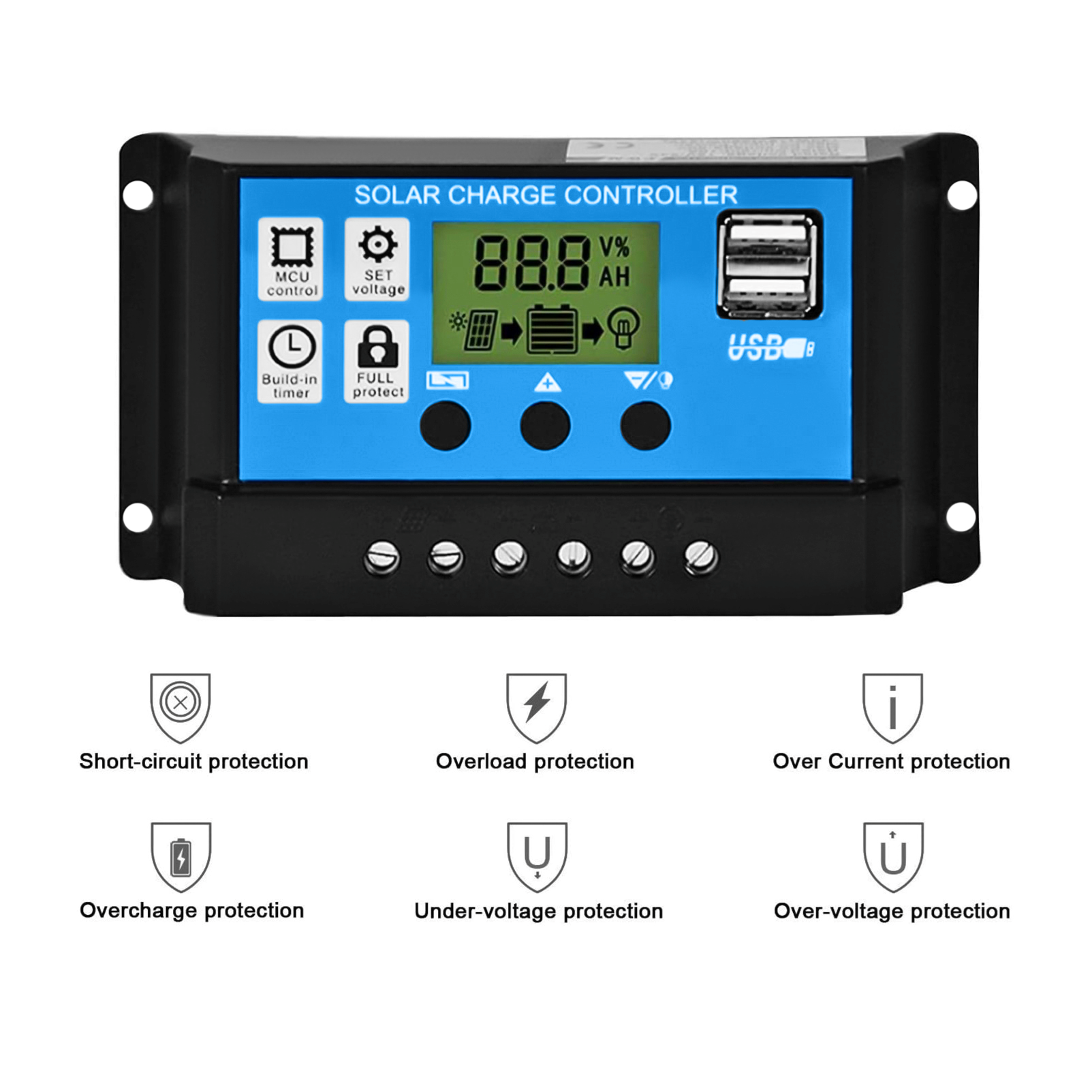 KingTech 20W Solar Powered Automatic Double Swing Gate Opener Kit | 350kg per Leaf Max 7m