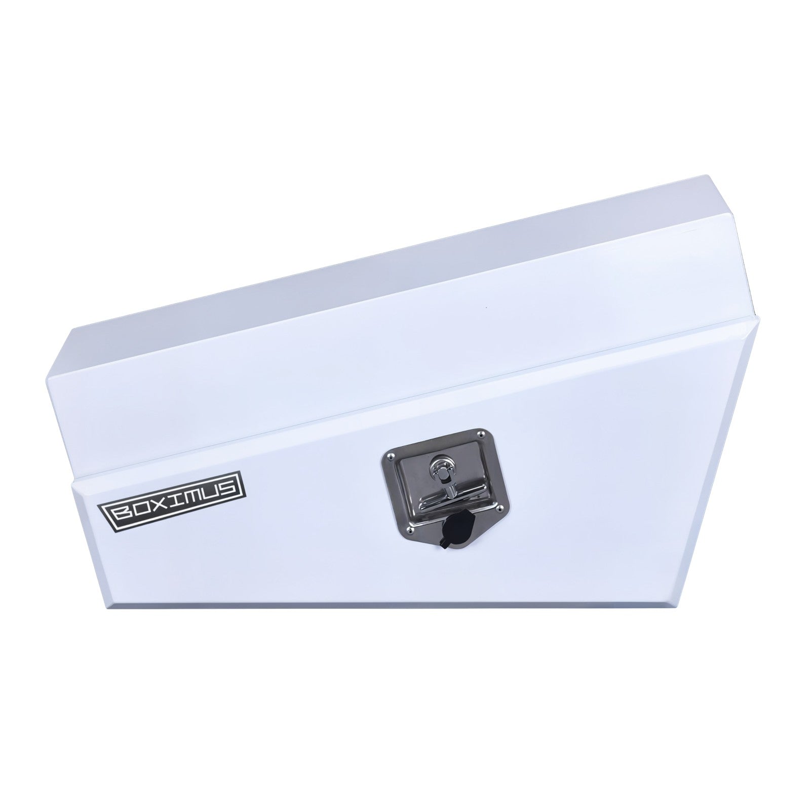 Boximus 750mm Steel Under Tray Ute Tool Box Pair | White Powder-Coated & Sealed
