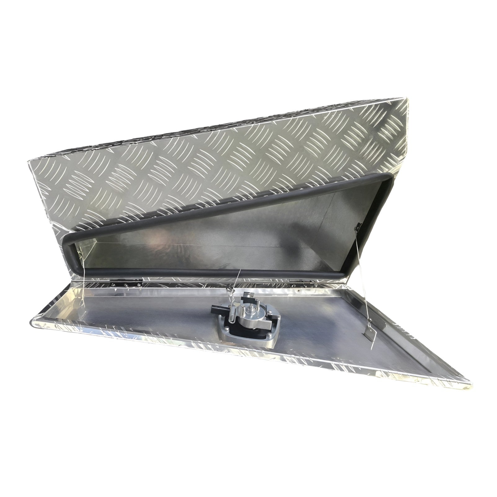 Boximus 750mm Checker Plate Under Tray Ute Tool Boxes | Sealed Toolbox Checker Pair Set