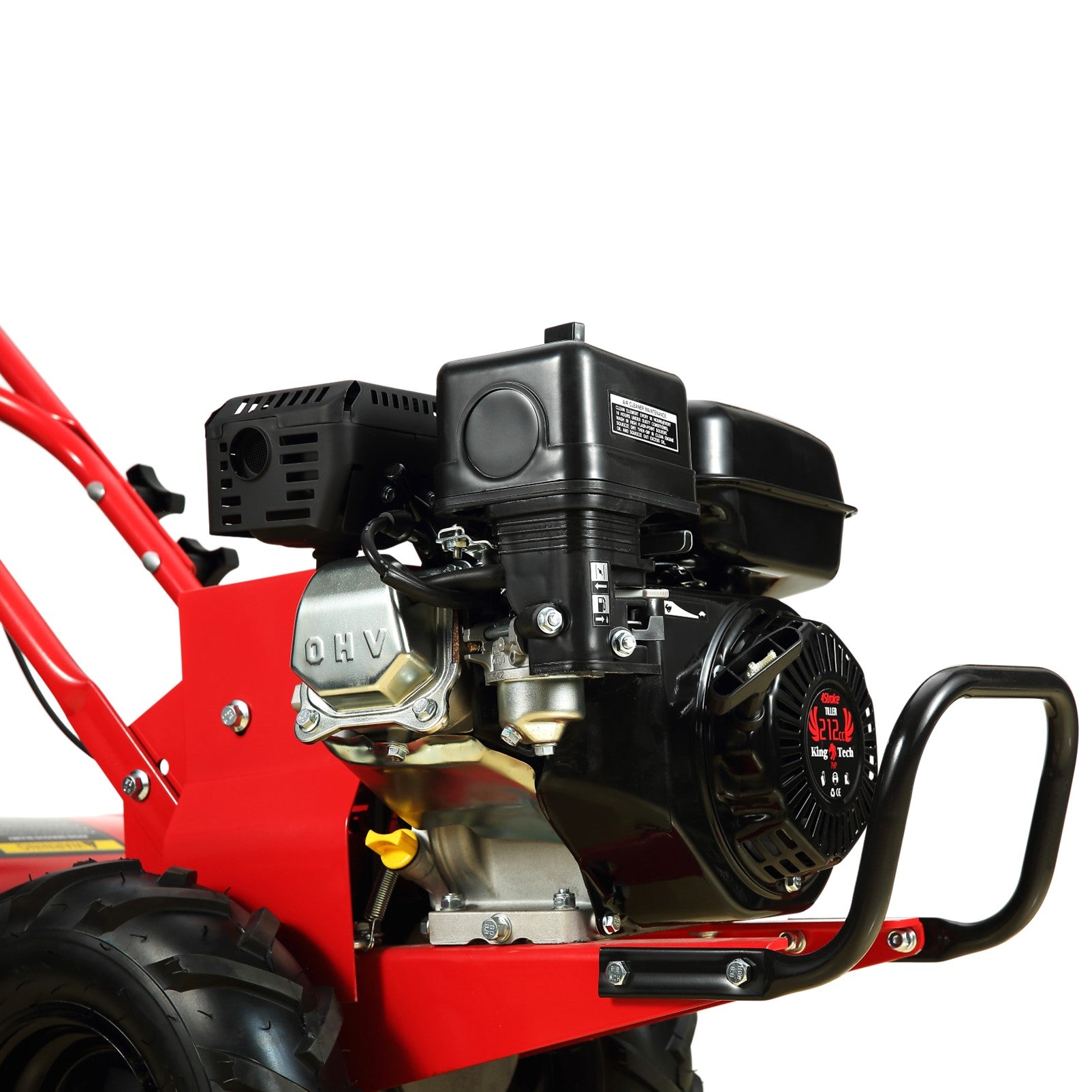 KingTech 7HP Petrol Tiller Cultivator | 212cc 4-Stroke Engine | Garden Soil Rotary Hoe
