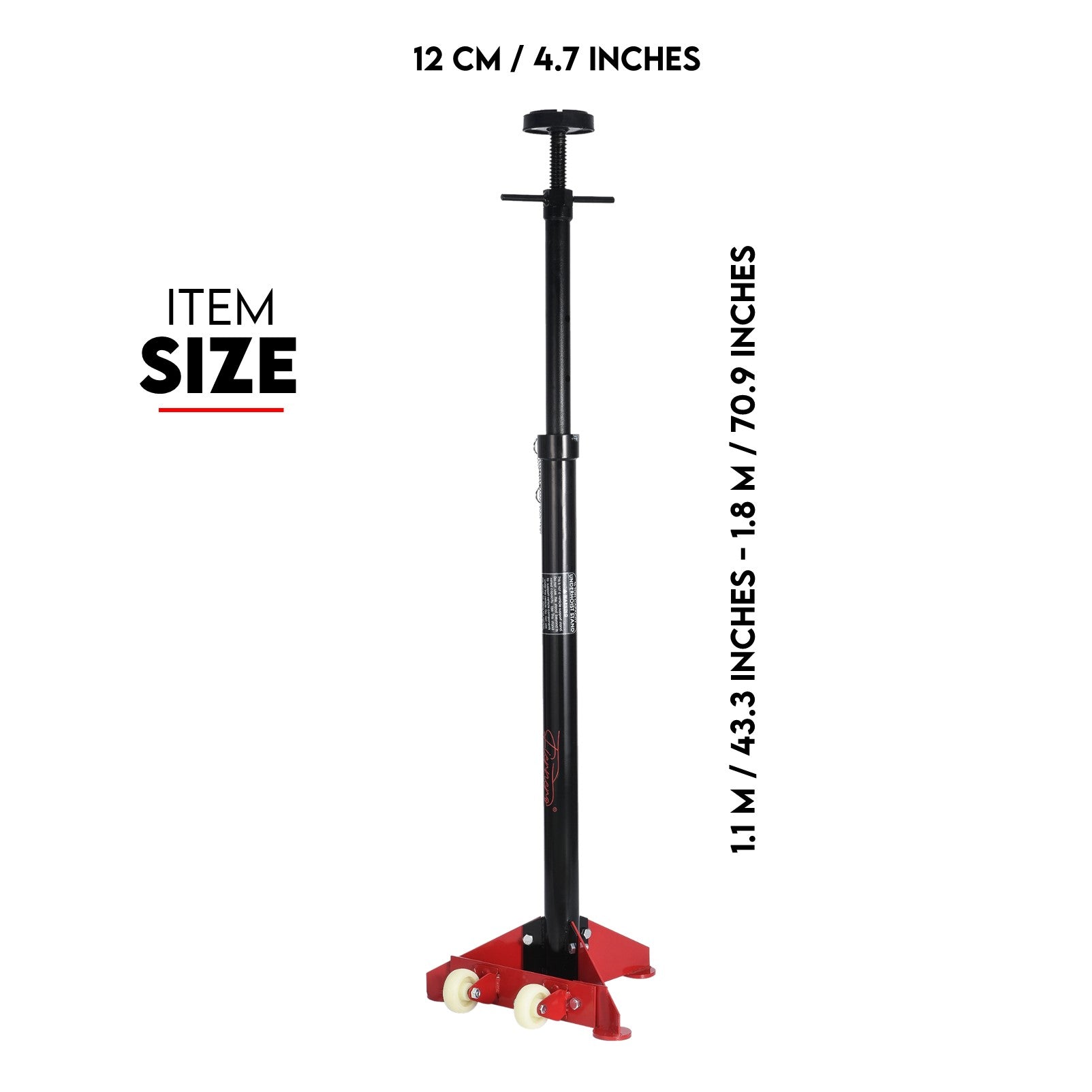 Fiernero 3/4 Ton (1650lbs) Under Hoist Support Stand | 1.1m to 1.8m Lift Tripod Base