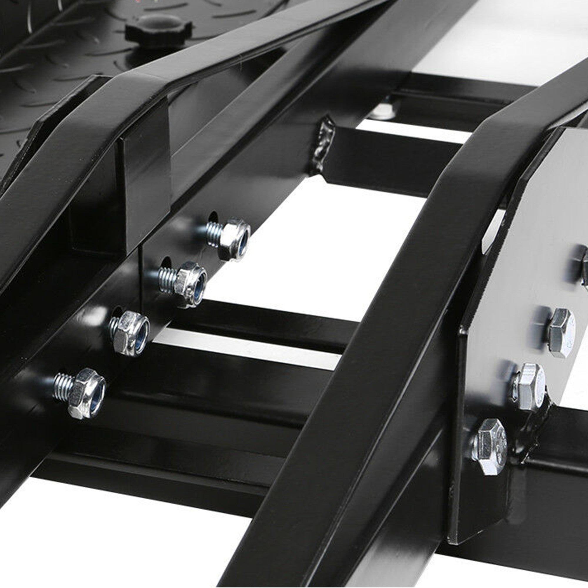 Fiernero 227KG Mid-Towing Hitch Motorcycle Carrier Rack | Self-Storing Ramp & Anti-Tilt