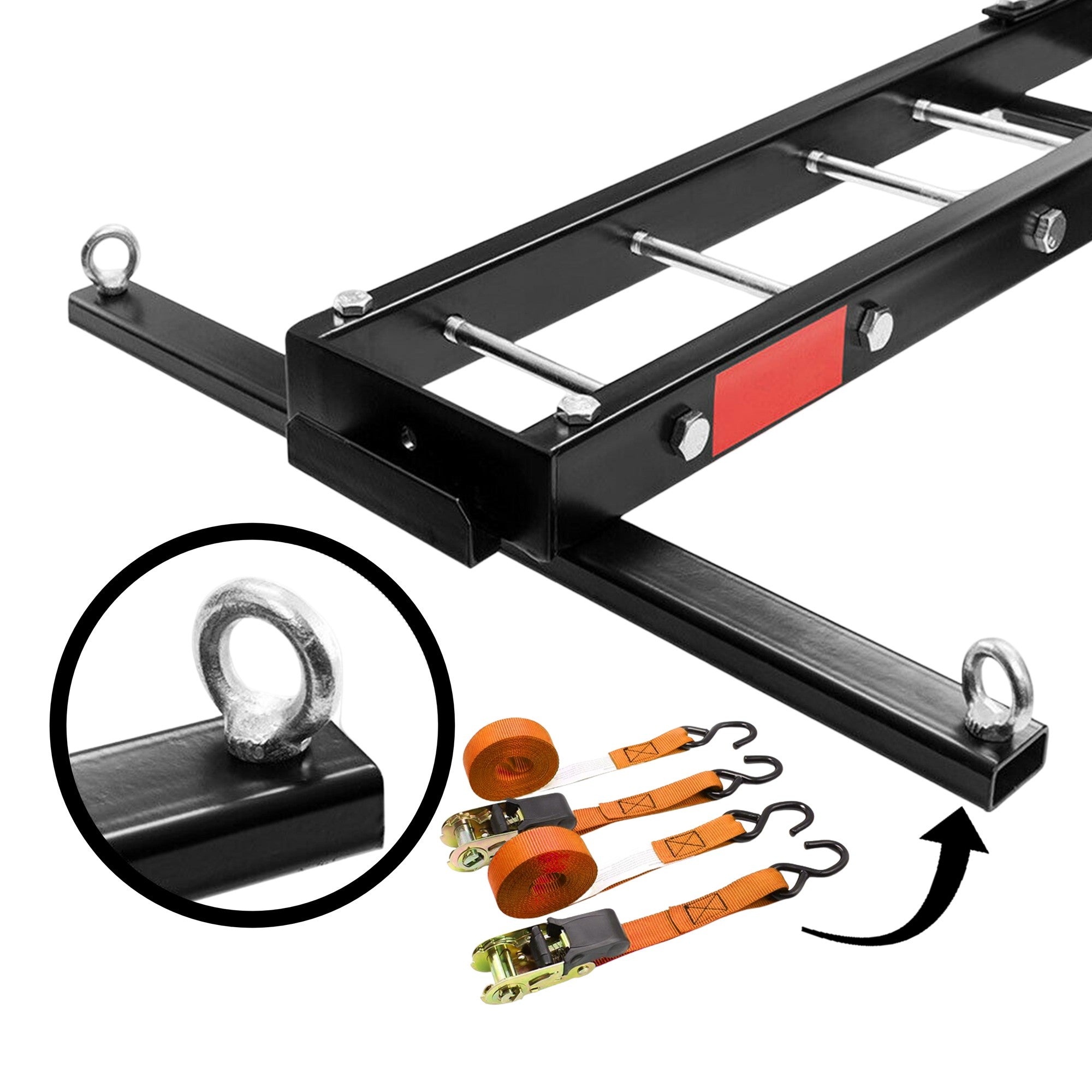 Fiernero 227KG Hitch Motorcycle Pro Carrier Rack | Anti-Wobble Stabilizer & Self-Storing