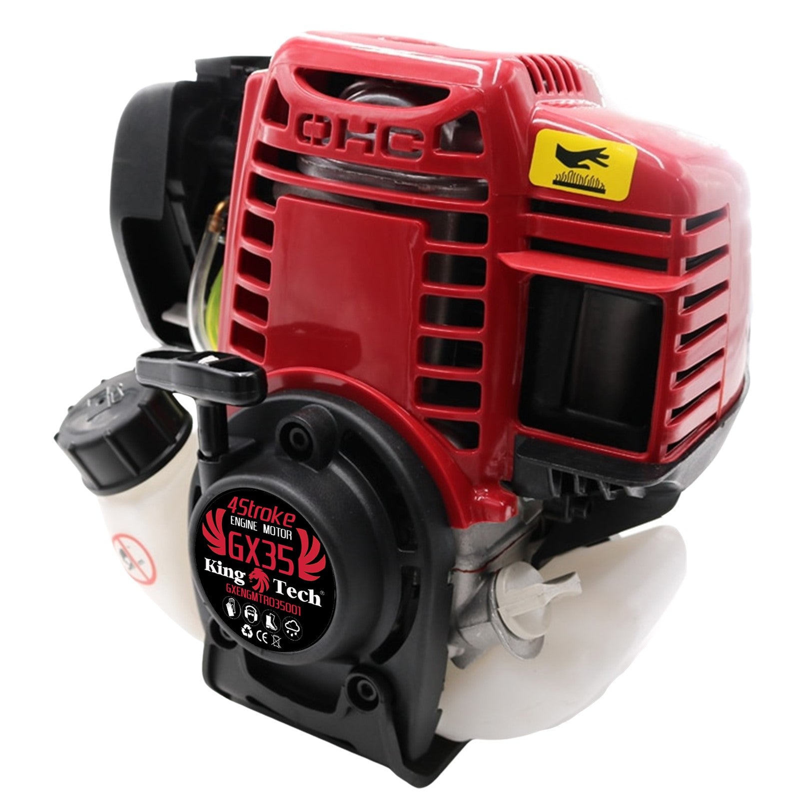 Kingtech GX35 35.8cc 4-Stroke Engine OHC | Replacement Petrol Motor 1.5kW High Output