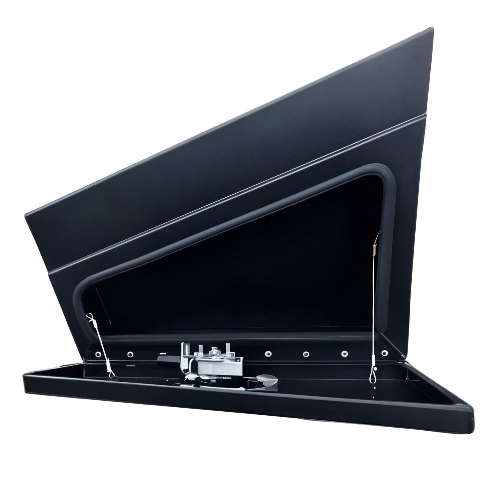 Boximus 600mm Black Aluminium Under Tray Ute Tool Boxes | 1.5mm Sealed Toolbox Pair Set