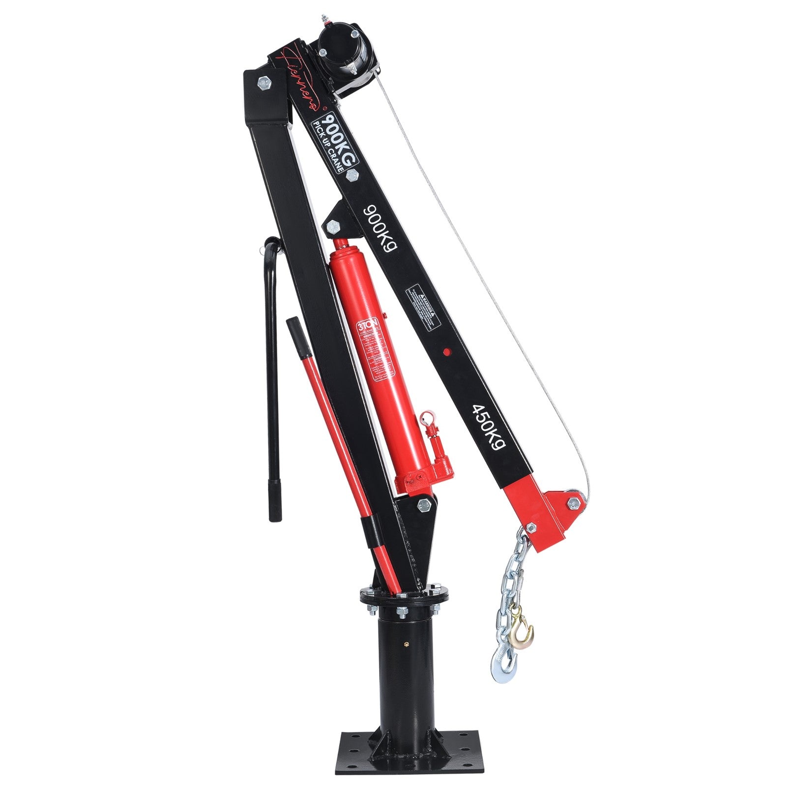 Fiernero 900 KG Electric Swivel Hydraulic Crane | 360° Rotation & 12V Electric Winch for Utes