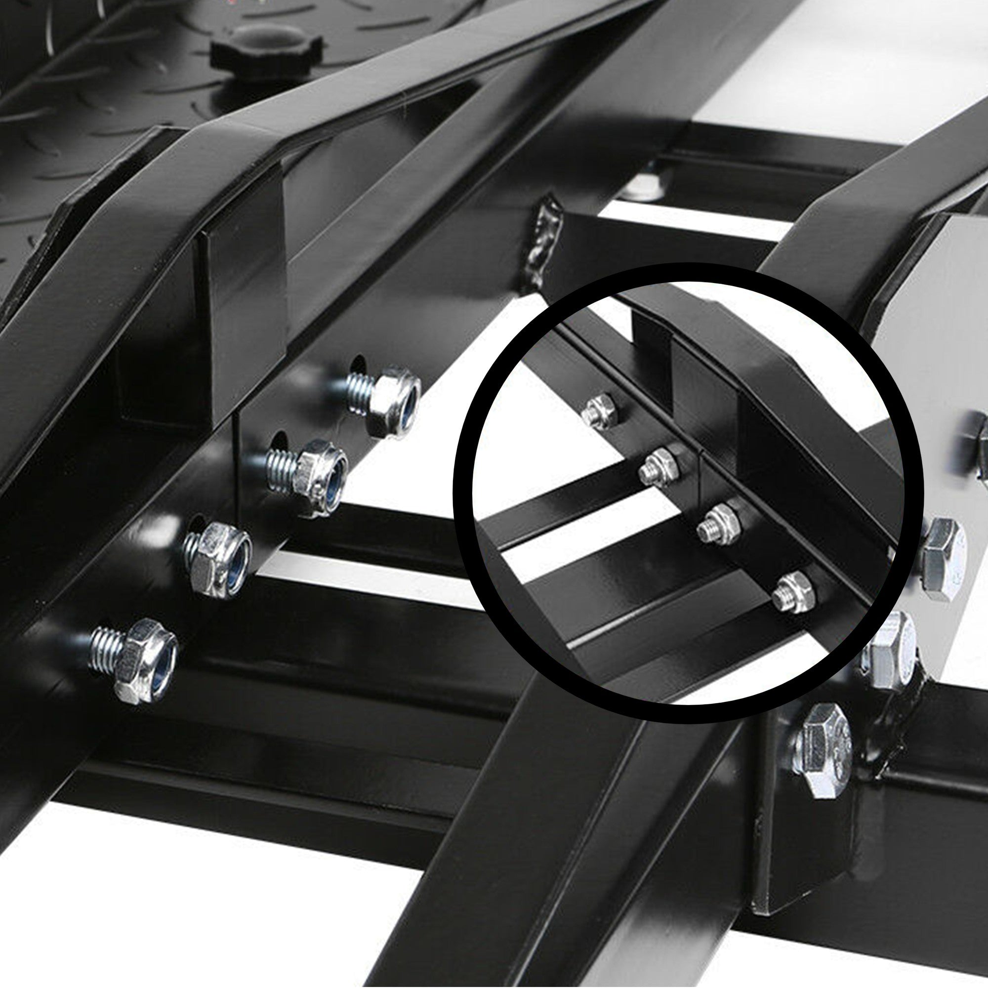 Fiernero 227KG Hitch Motorcycle Pro Carrier Rack | Anti-Wobble Stabilizer & Self-Storing