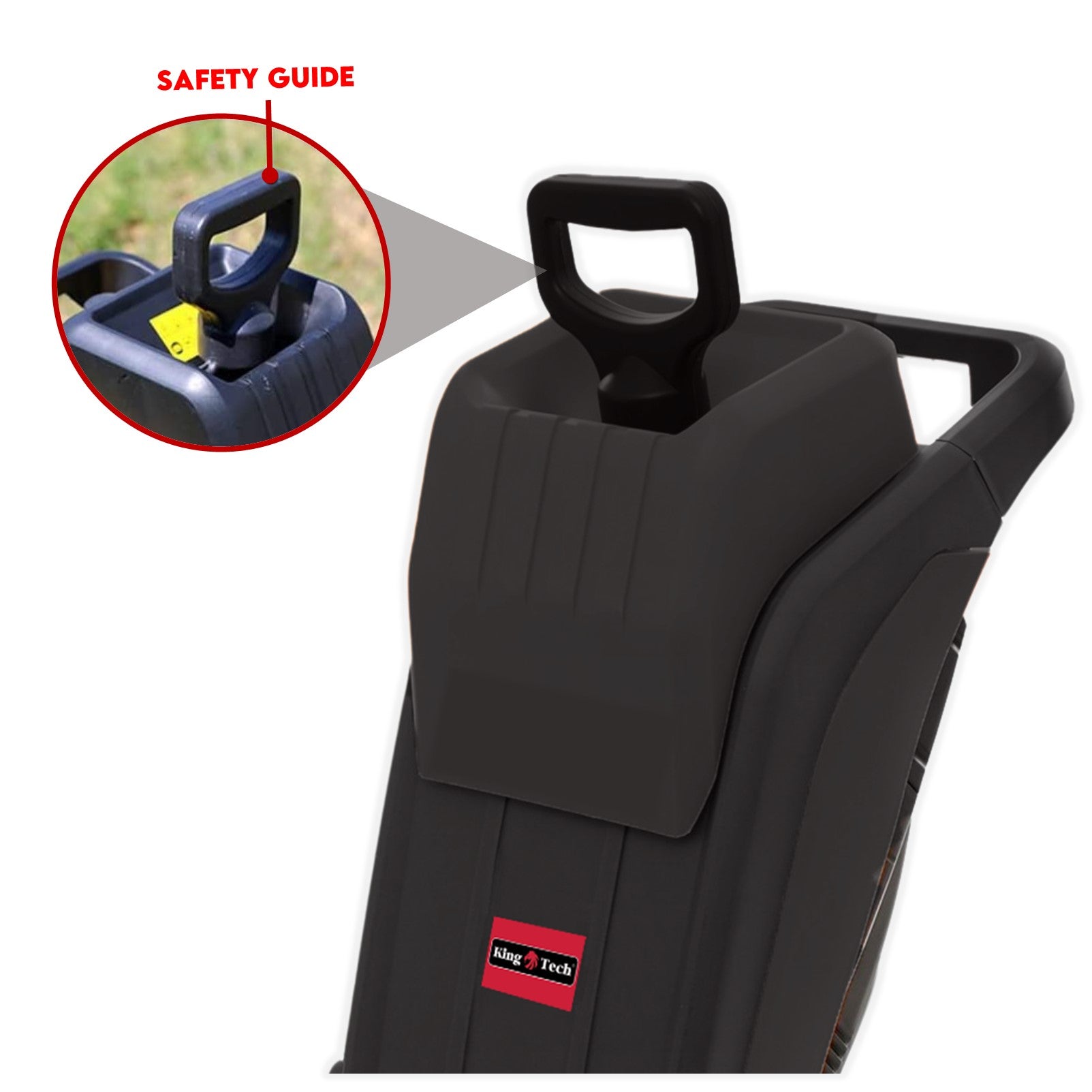 KingTech 2500W Electric Wood Chipper & Shredder | High-Speed, Compact & Portable