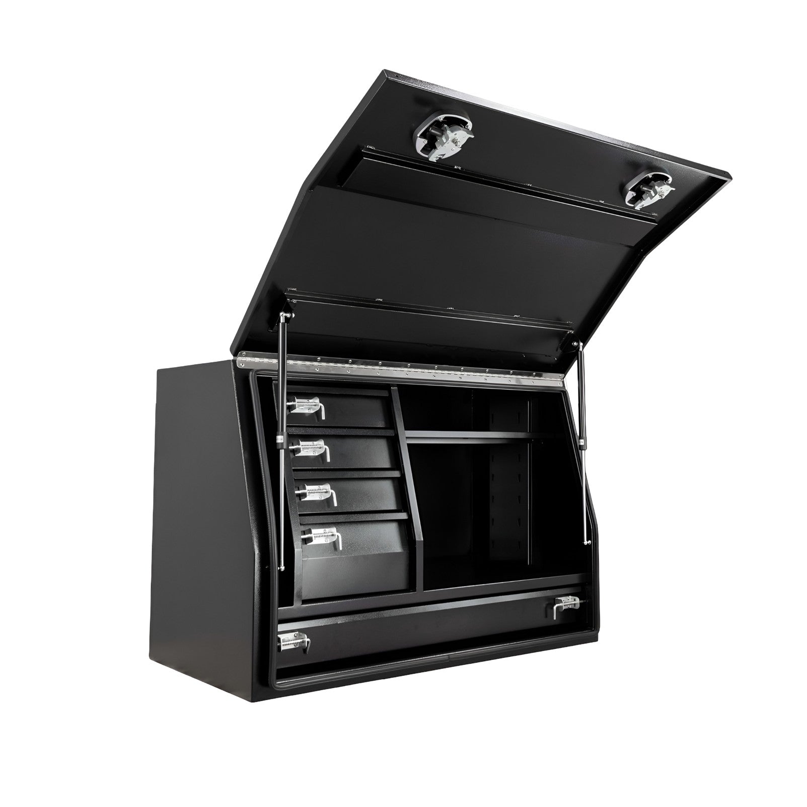 Boximus 1200mm Steel Drawer Toolbox Black | Heavy Duty 5-Drawer & Twin Whale Locks