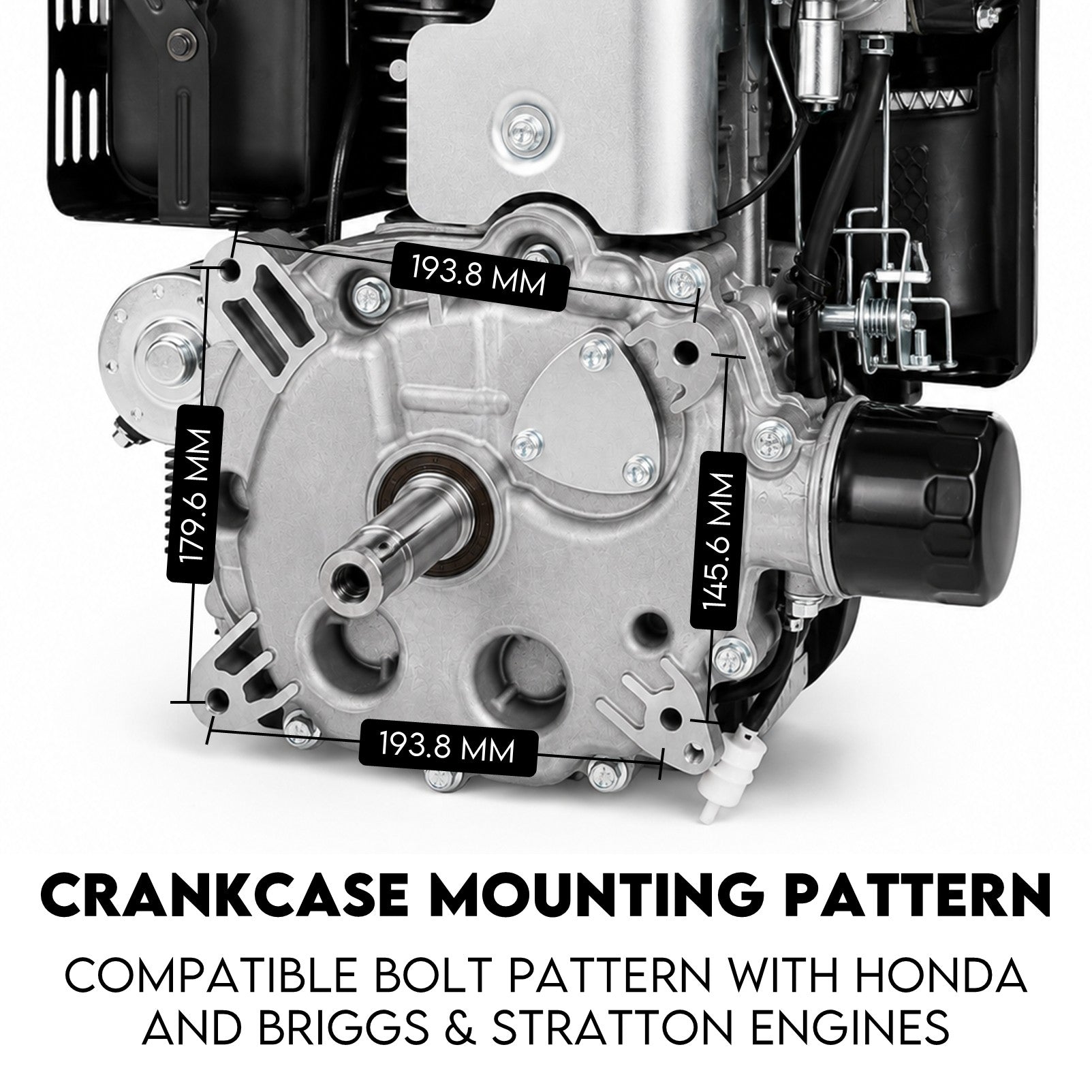 KingTech 16HP Vertical Shaft Engine | 450cc 4-Stroke OHV | Cast-Iron Bore Electric Start Motor