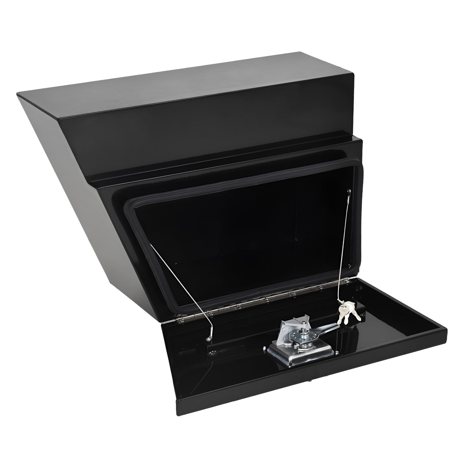 Boximus 600mm Black Aluminium Under Tray Ute Tool Boxes | 2mm Sealed Toolbox Pair Set