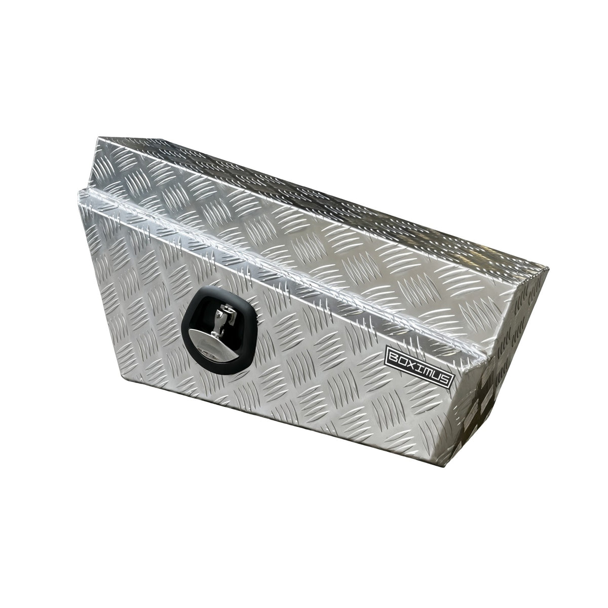 Boximus 750mm Checker Plate Under Tray Ute Tool Boxes | Sealed Toolbox Checker Pair Set