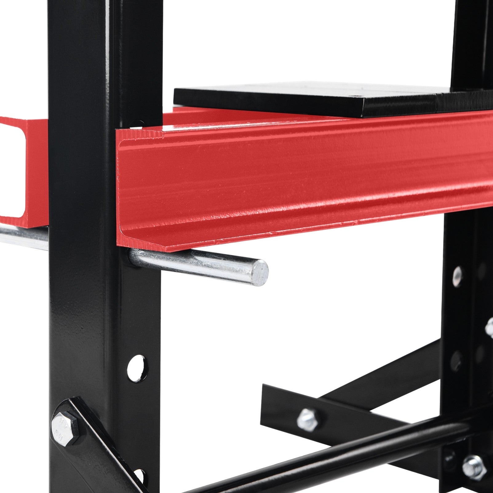 Fiernero 10 Ton Hydraulic Shop Press | H-Frame 4-Position Adjustable Table 125 mm Ram Stroke