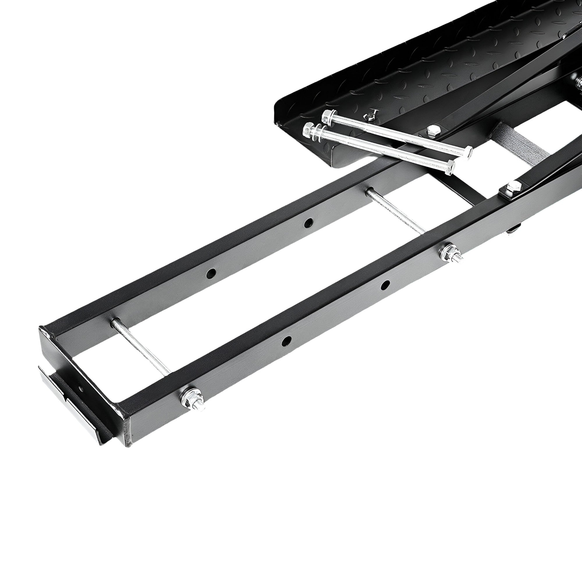 Fiernero 227KG Mid-Towing Hitch Motorcycle Carrier Rack | Self-Storing Ramp & Anti-Tilt