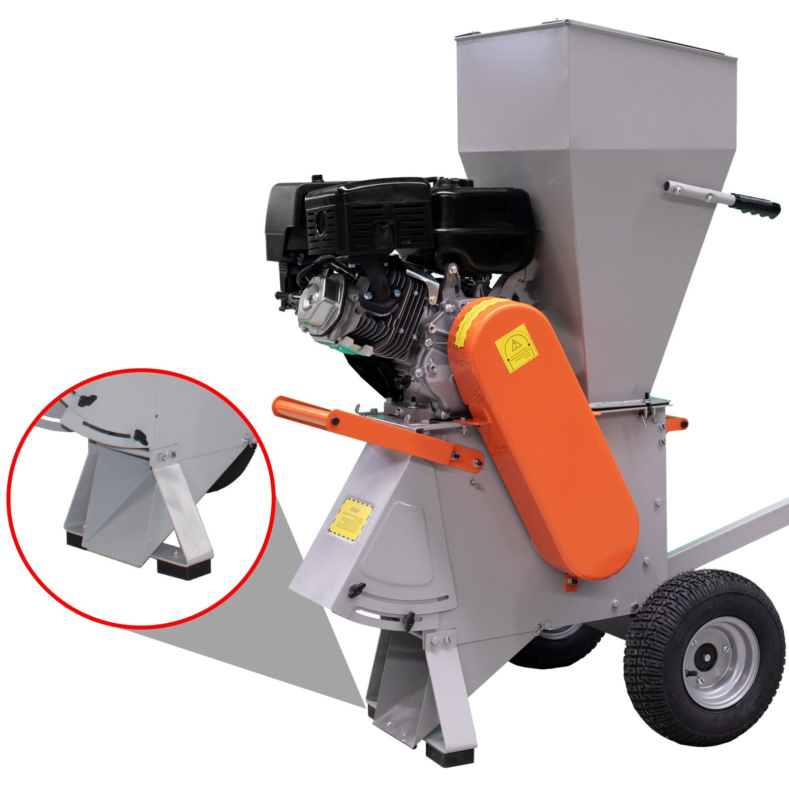 KingTech 15HP Petrol Wood Chipper | 420cc OHV Engine | Commercial Dual-Feed Mulcher