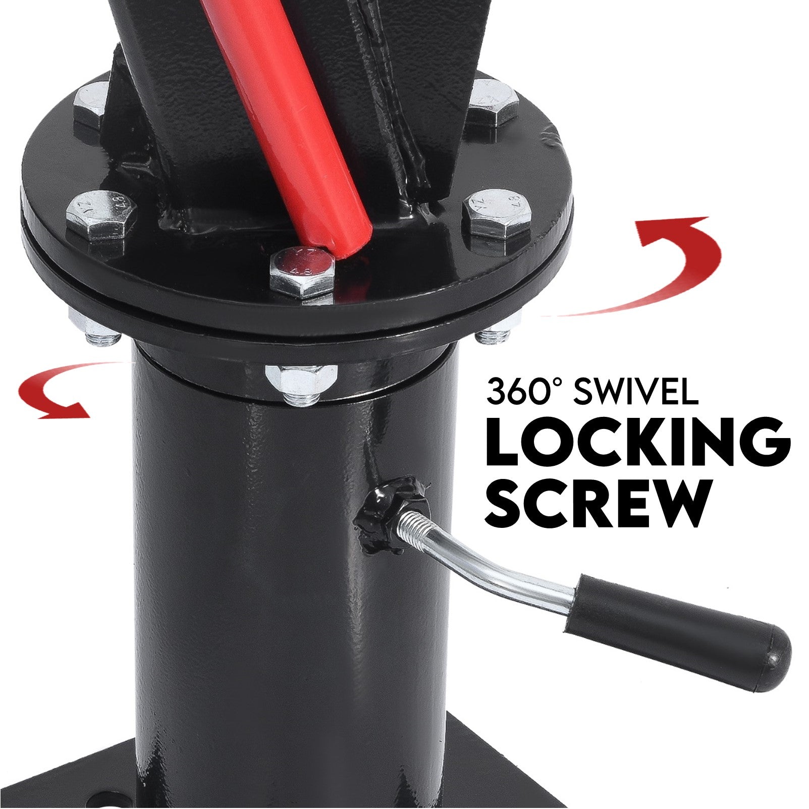 Fiernero 900 kg Hydraulic Swivel Pickup Crane | 360° Rotation & Telescopic Boom for Ute