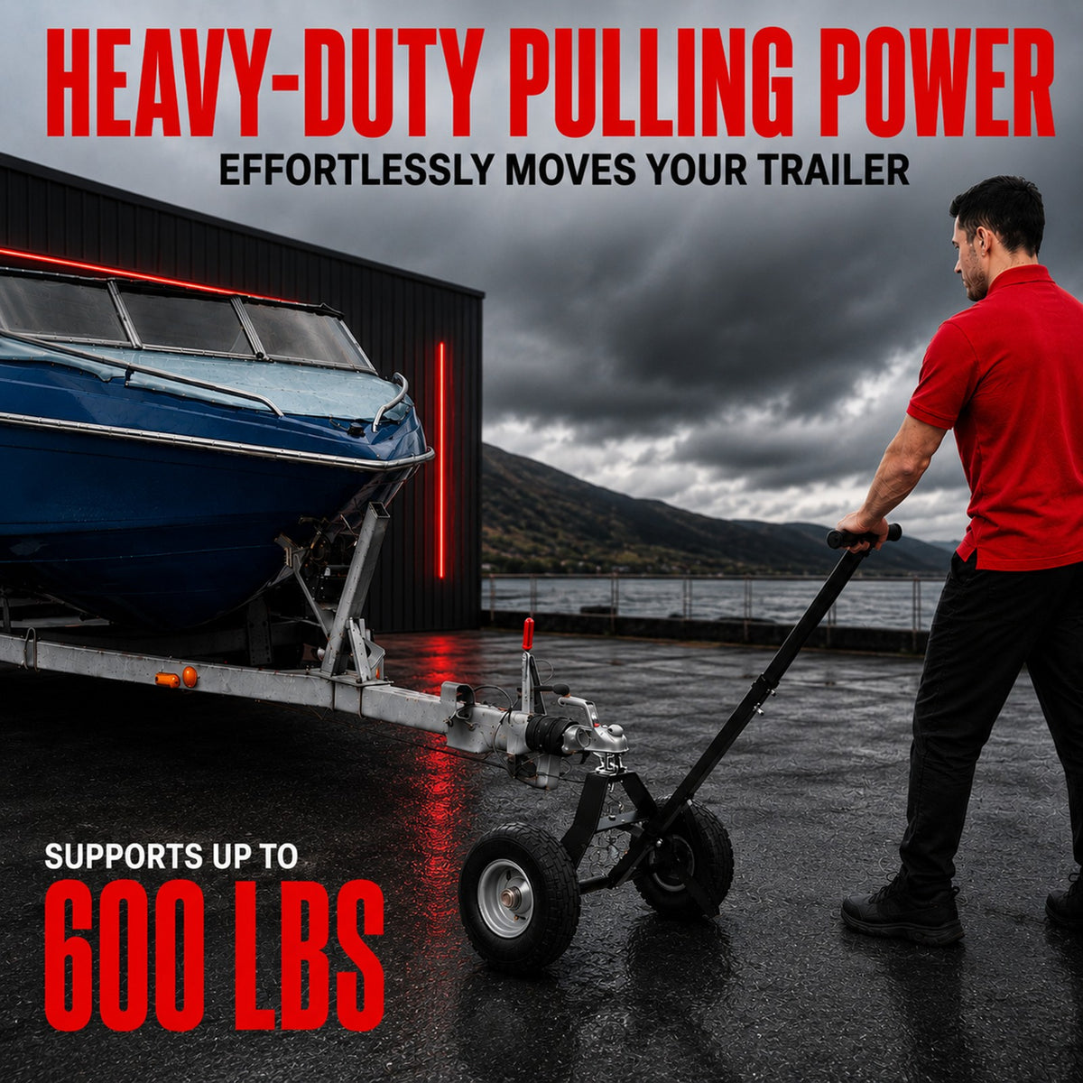 Fiernero Trailer Dolly 600lbs | Utility Camper Steel Hand Dolly Wheel
