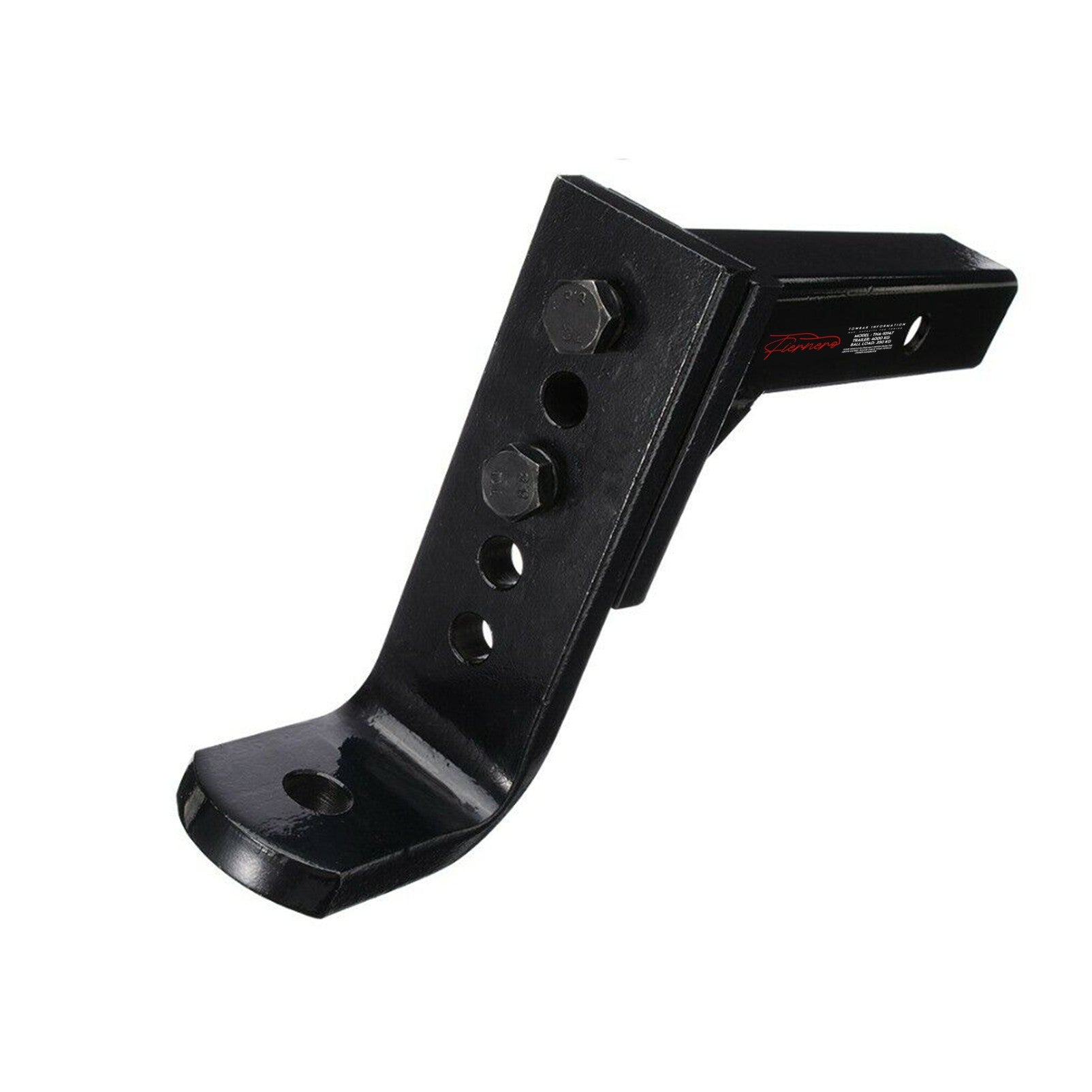 Fiernero 4000KG Adjustable Tow Bar Hitch | 5-Hole Towbar Reversible Mount with Chrome Ball