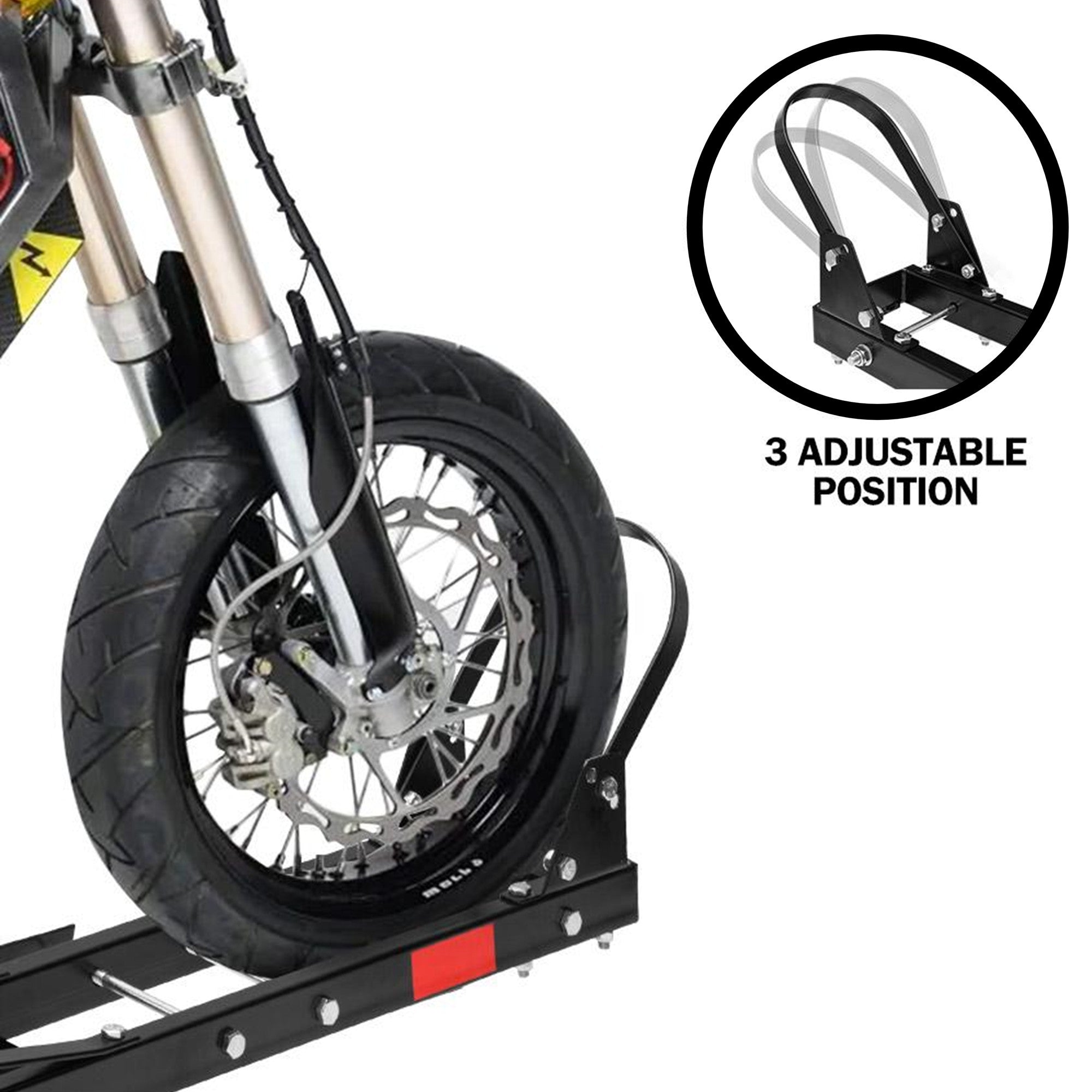 Fiernero 227KG Hitch Motorcycle Pro Carrier Rack | Anti-Wobble Stabilizer & Self-Storing
