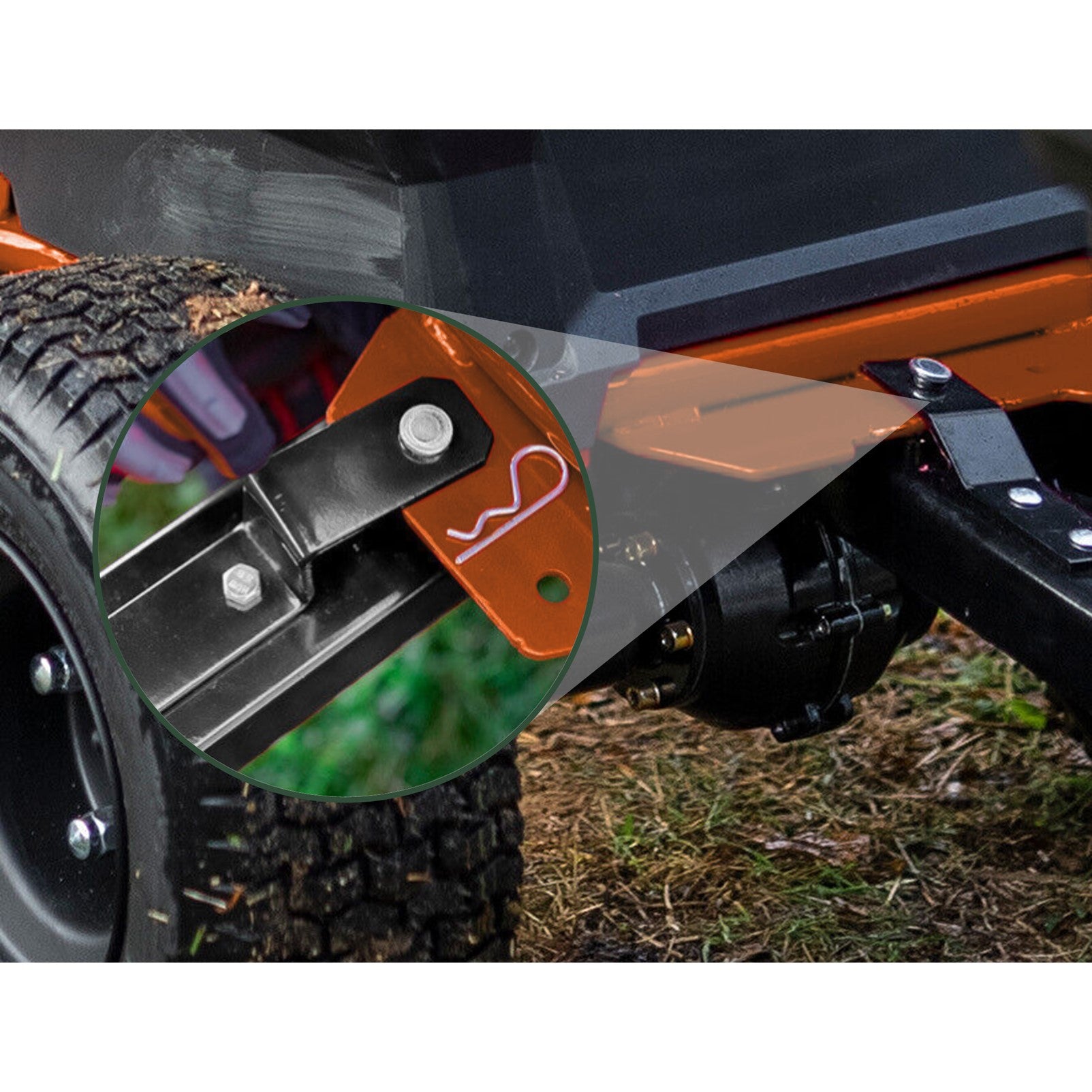 KingTech Heavy-Duty Steel Dump Cart | 270KG Tipping Trailer | Garden Tractor Towable