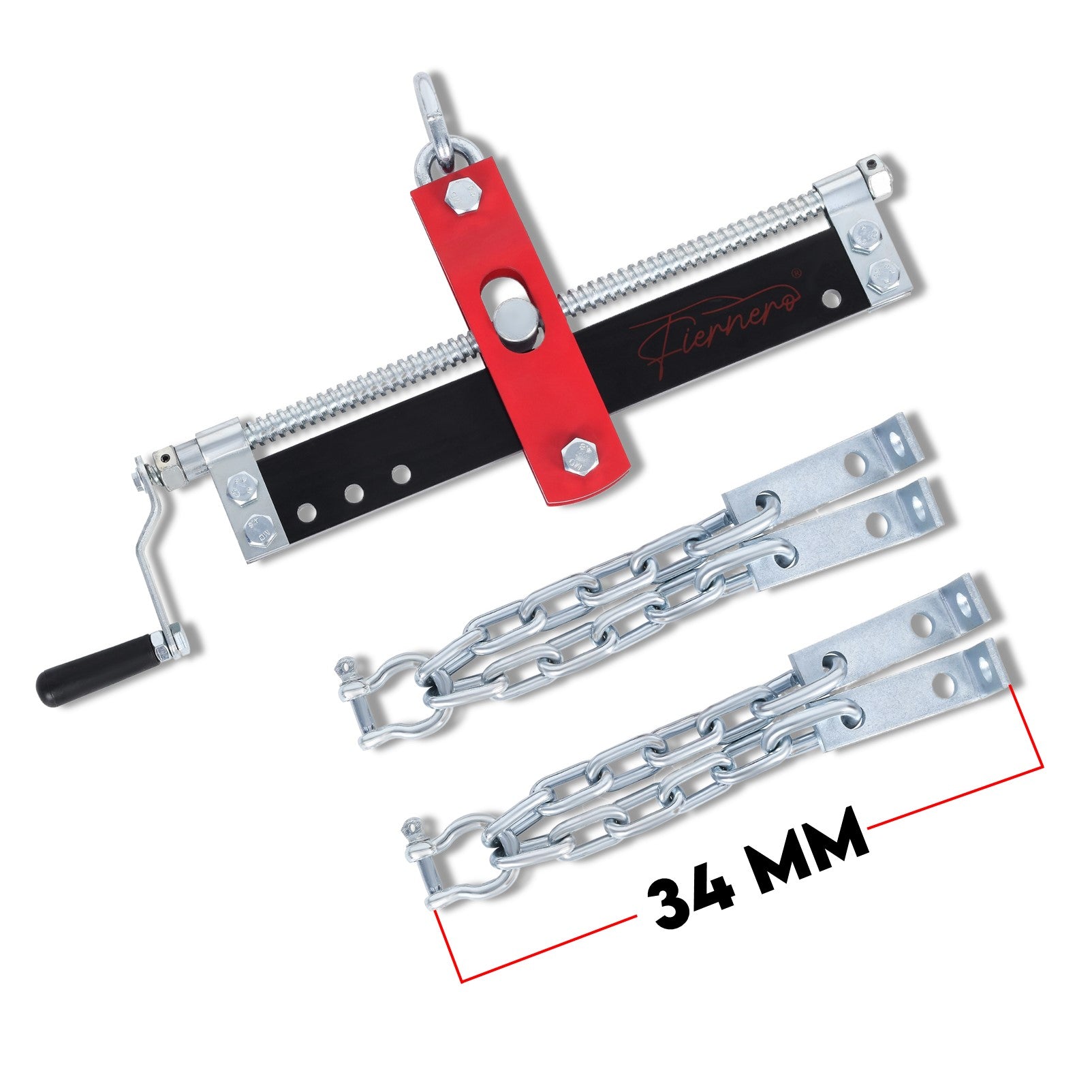 Fiernero 2000lb (907kg) Engine Crane Leveller | Crank-Adjustable Heavy-Duty Hoist Load Leveler
