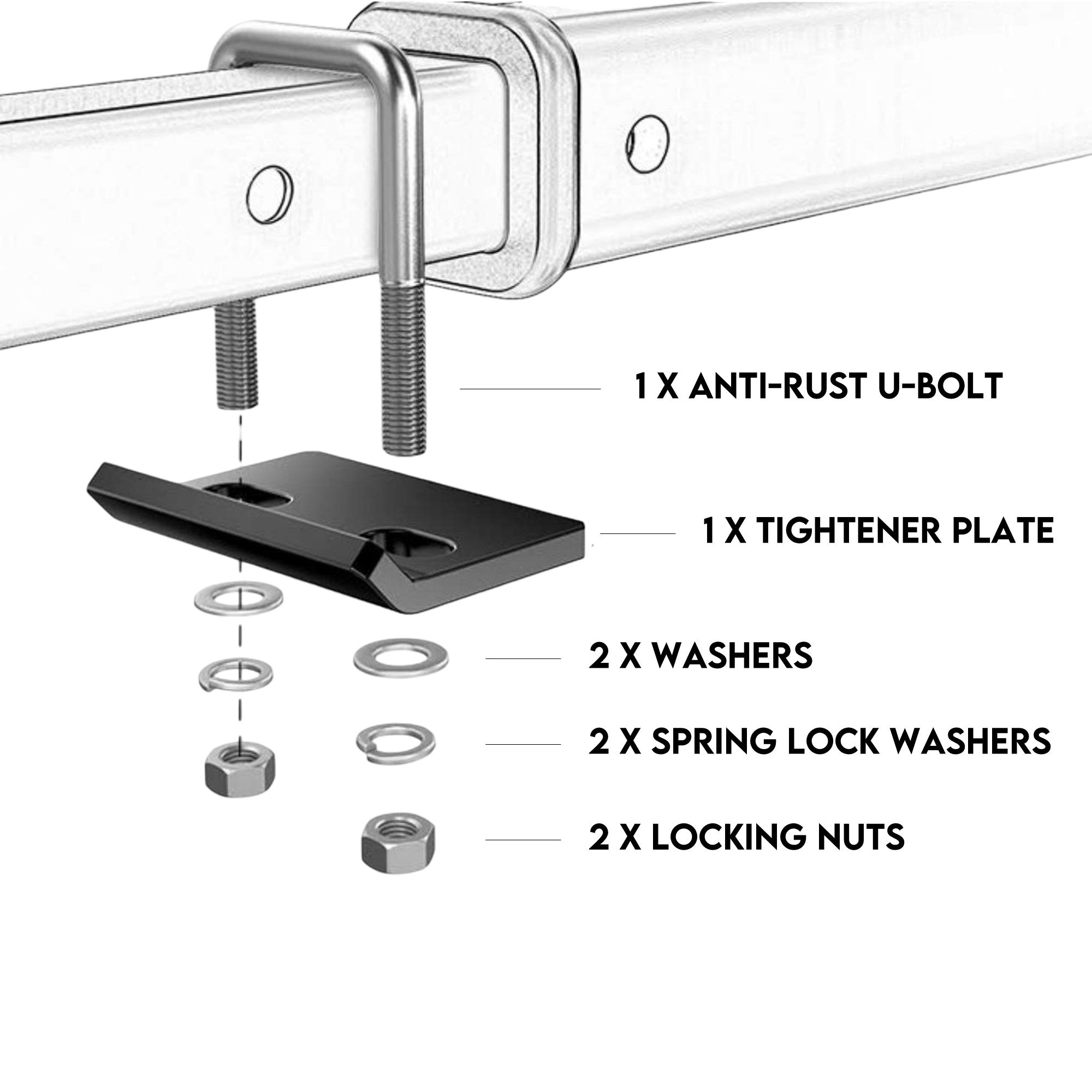 Fiernero 227KG Hitch Motorcycle Pro Carrier Rack | Anti-Wobble Stabilizer & Self-Storing