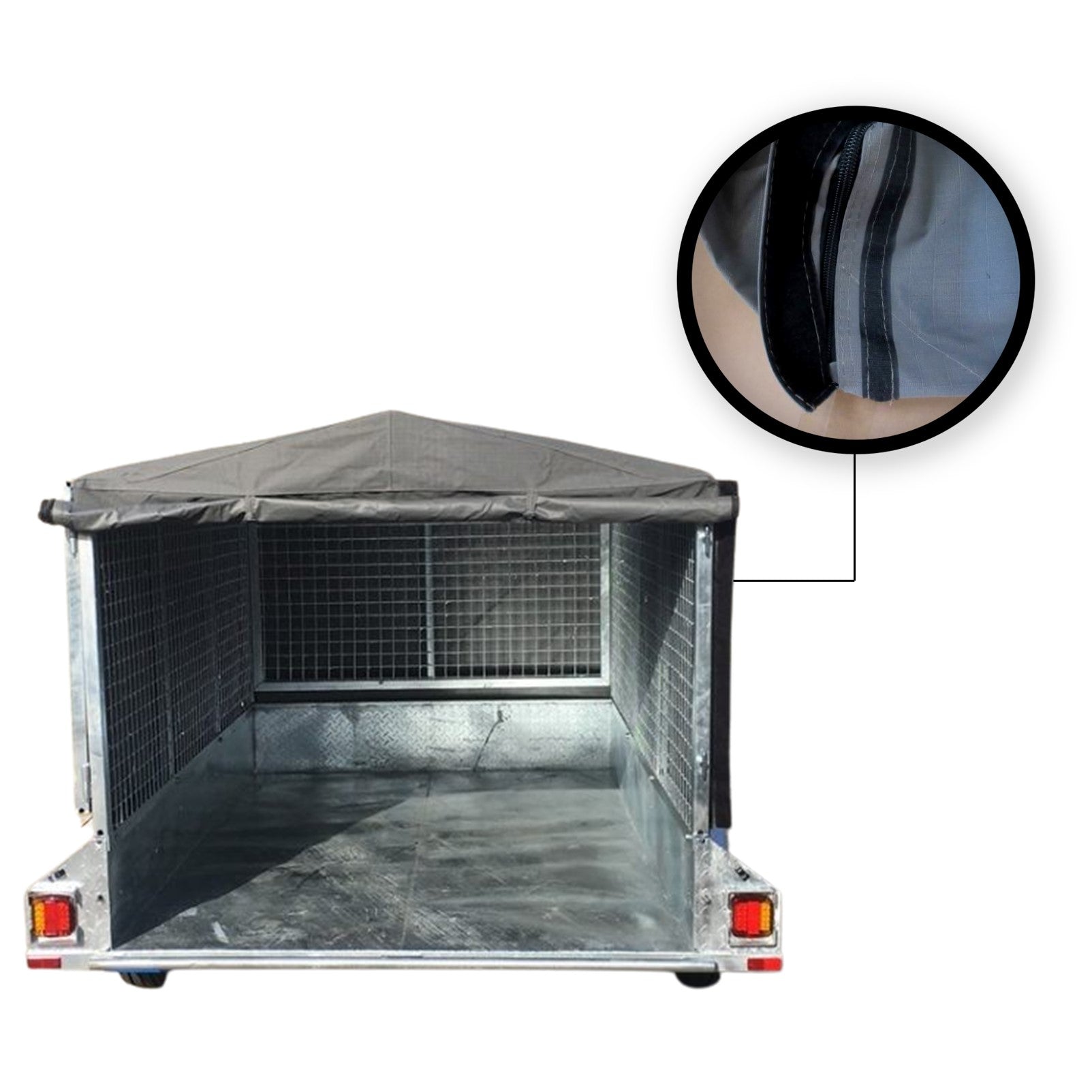 Trailer Cage 8x5 - 900 mm PVC Cover Weatherproof Protection | UV-Resistant