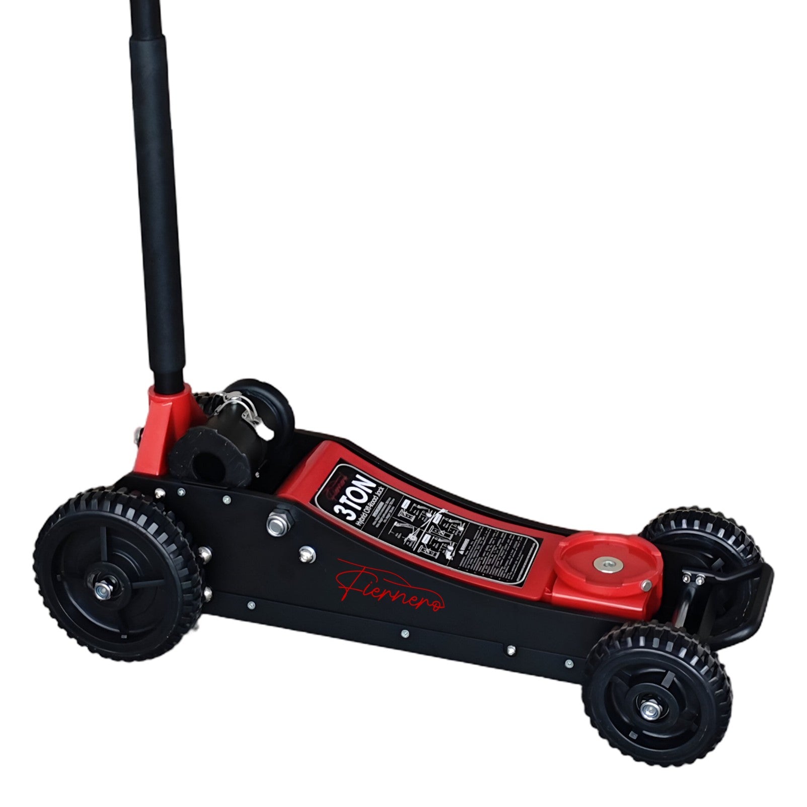 Fiernero 3 Ton Trolley Hydraulic Off Road Jack w/ Three Height Extension Stage