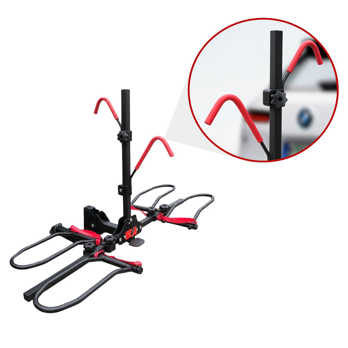 Fiernero Heavy-Duty 2 E-Bike Carrier Tilt & Foldable | 100KG Total Capacity | 50mm Towbar