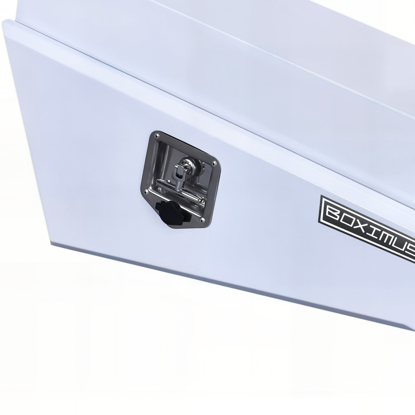 Boximus 750mm Steel Under Tray Ute Tool Box Pair | White Powder-Coated & Sealed