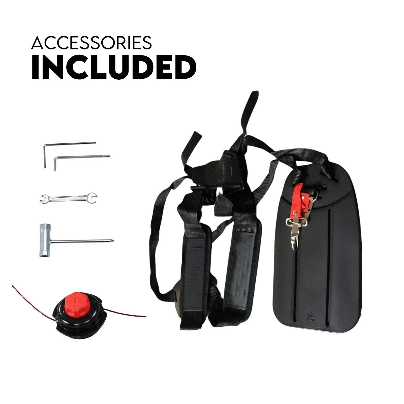 KingTech Curved 31cc 4-Stroke Shaft Whipper Snipper | Lightweight Line Trimmer, No Oil Mix