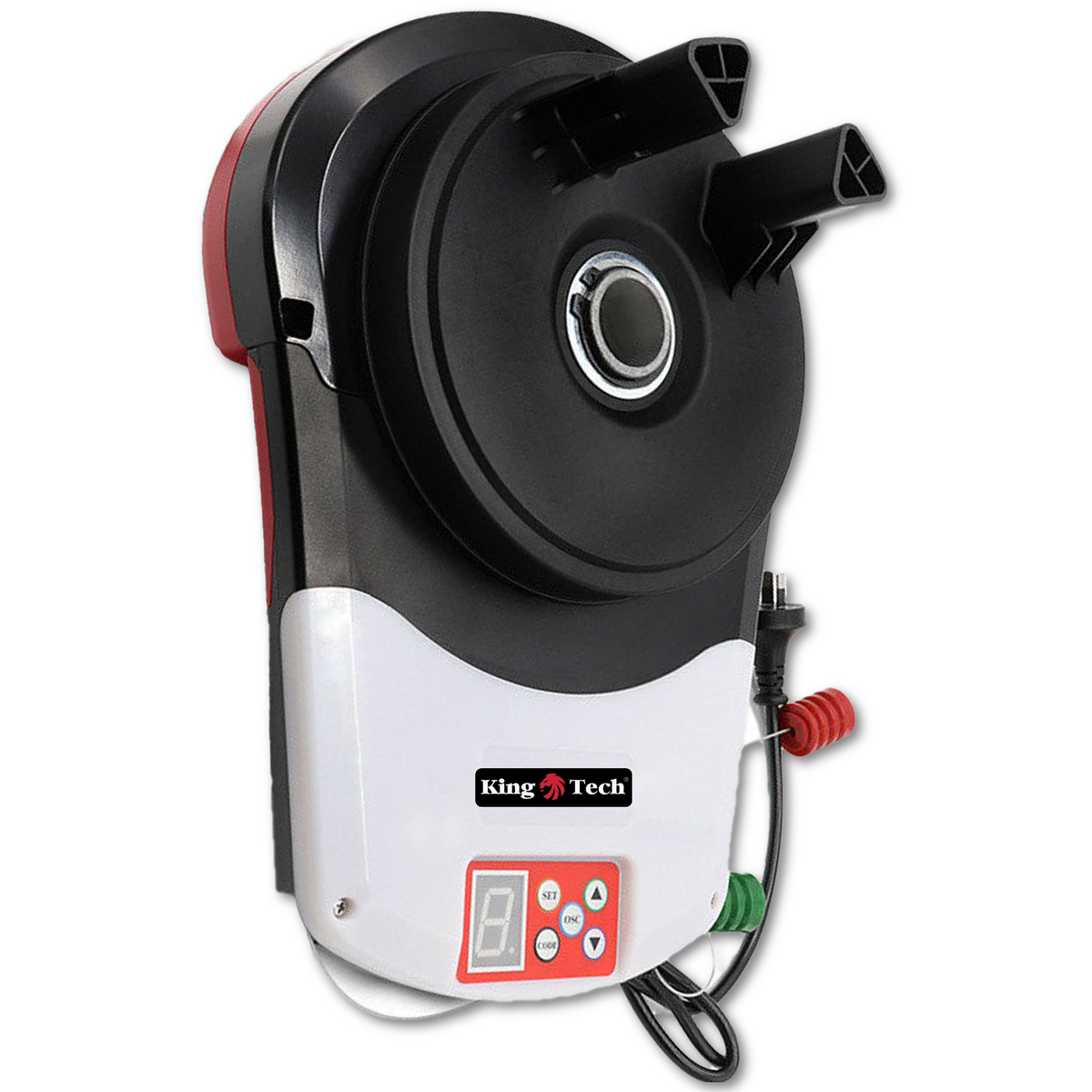 KingTech 1200N Roller Garage Door Opener Motor | Auto Safety Reverse & LED Light w Remotes