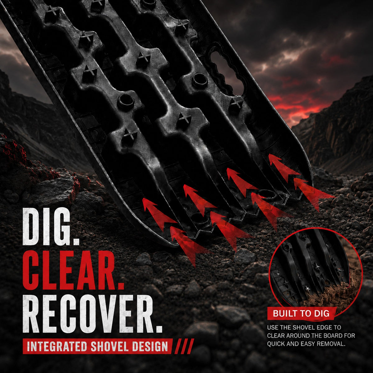 Fiernero 10 Ton Recovery Tracks Boards Traction | Off-Road Device Mat Pair