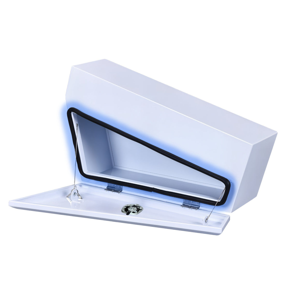 Boximus 750mm Steel Under Tray Ute Tool Box Pair | White Powder-Coated & Sealed